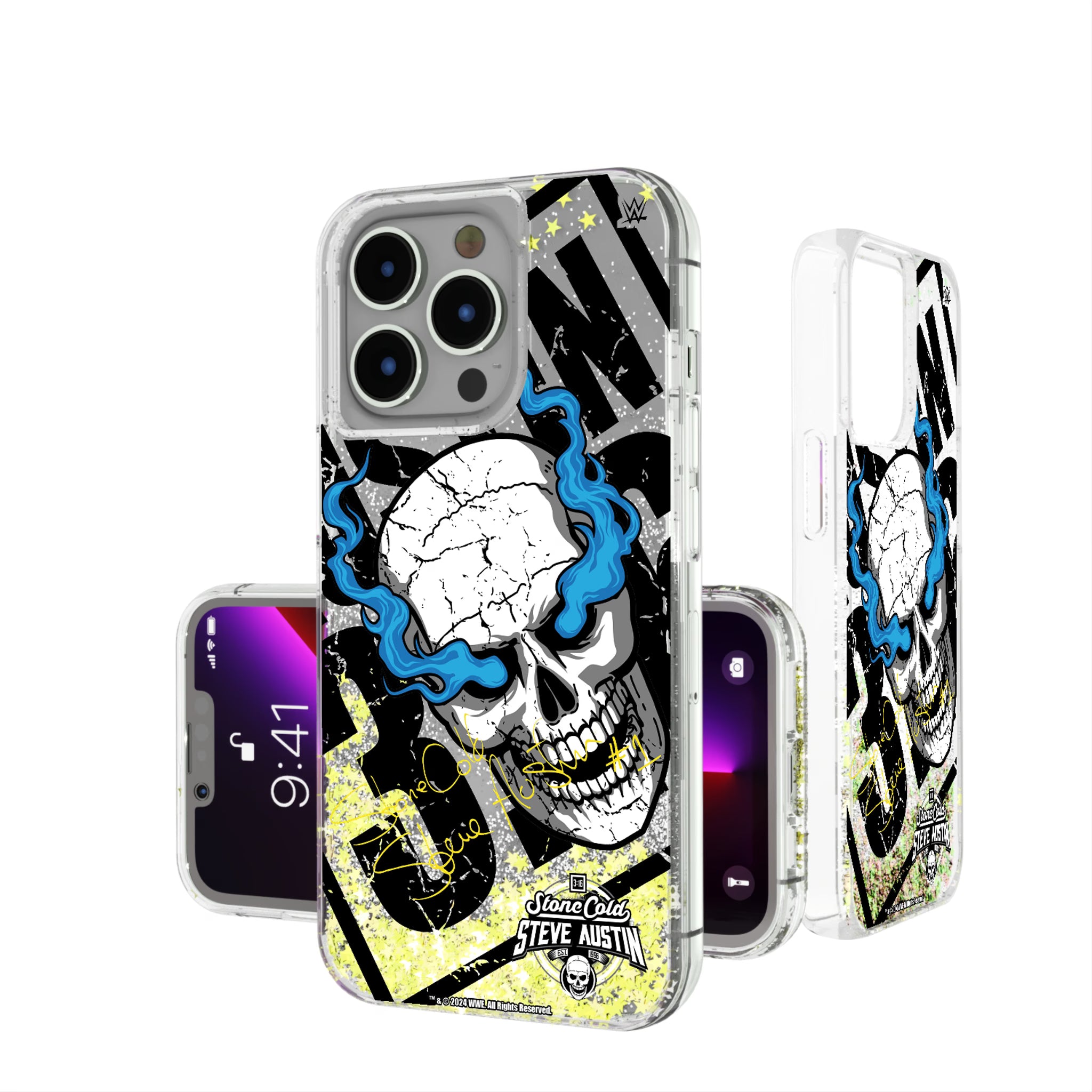 Stone Cold Steve Austin Impact iPhone Glitter Phone Case for Apple iPhone