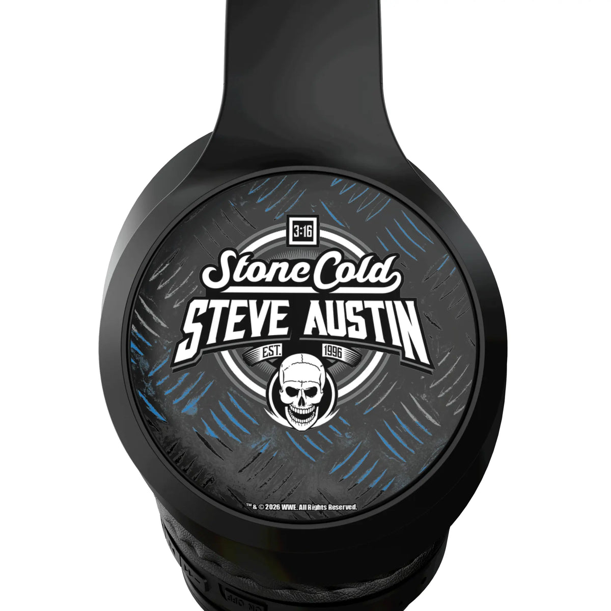 Stone Cold Steve Austin Wireless Over-Ear Headphones With Case - Detail