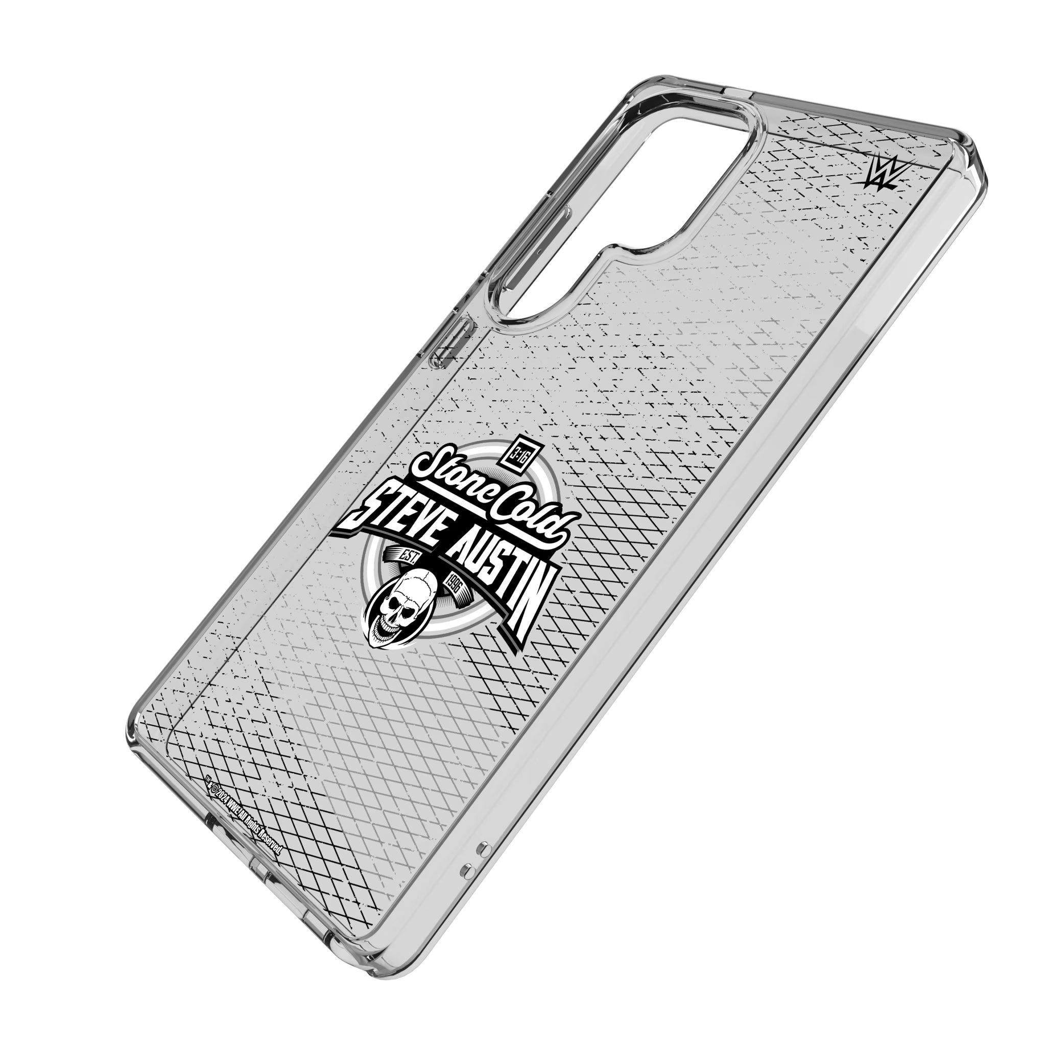 Stone Cold Steve Austin Steel Galaxy Clear Phone Case for Samsung Galaxy - Isometric View