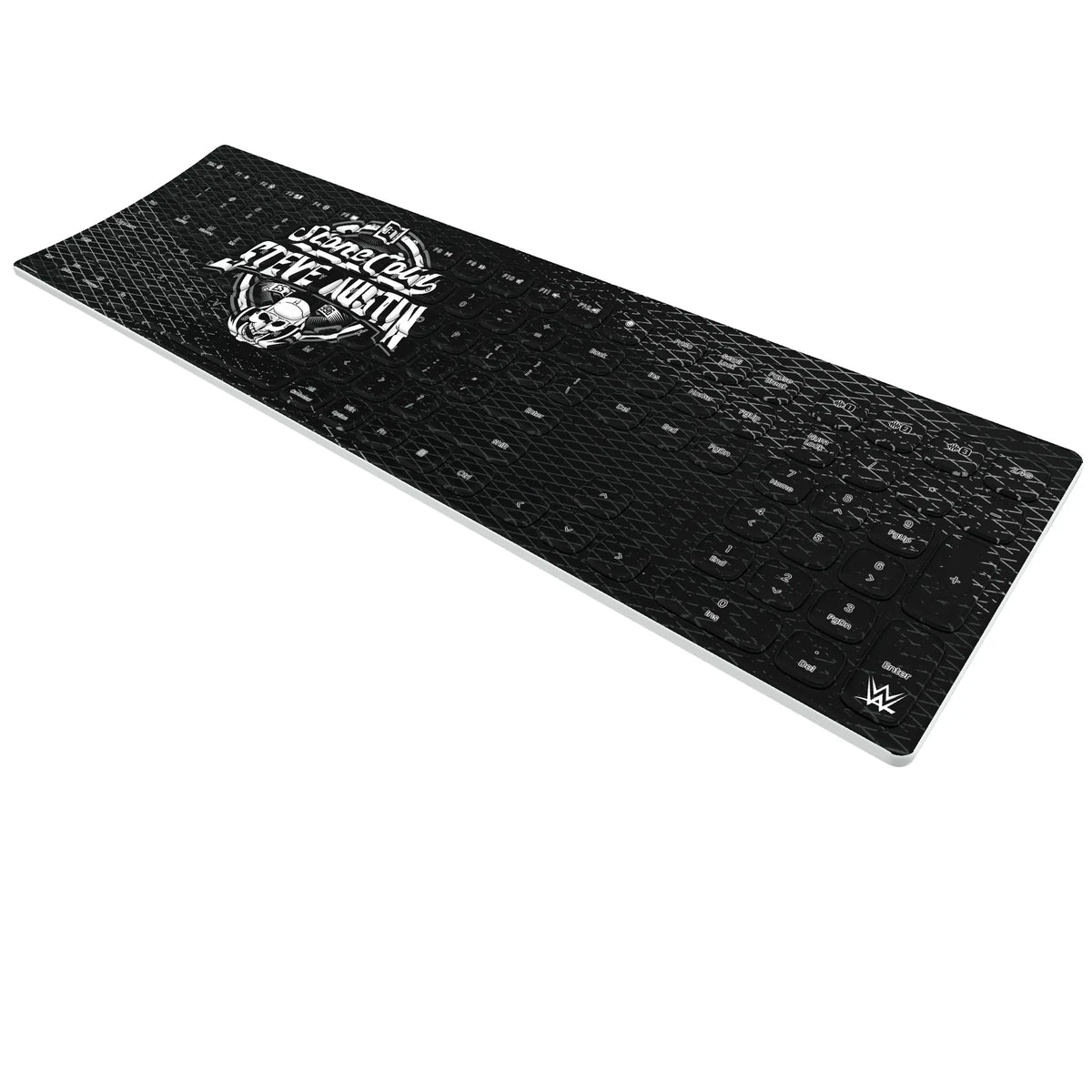 Stone Cold Steve Austin Steel KKB605 Curved Wireless Keyboard - Isometric View
