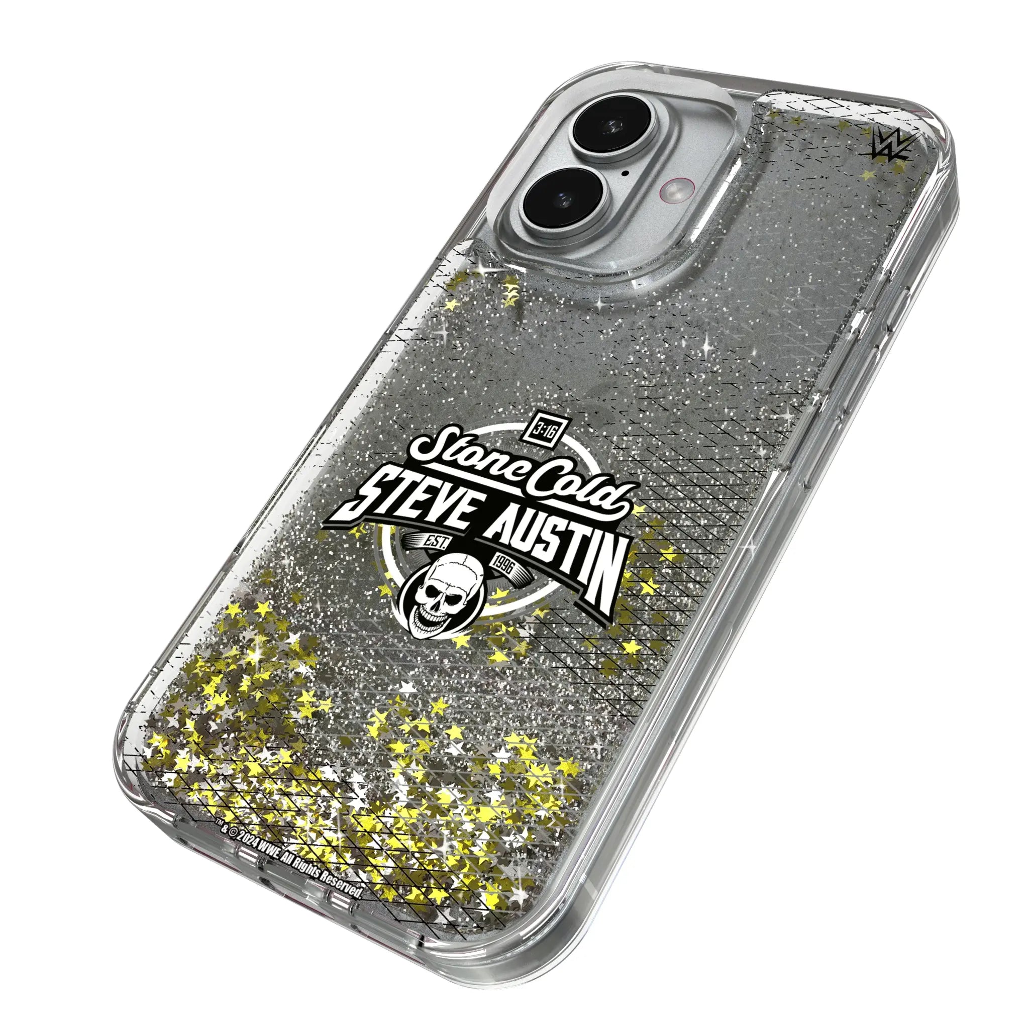 Stone Cold Steve Austin Steel iPhone Glitter Phone Case for Apple iPhone - Isometric View