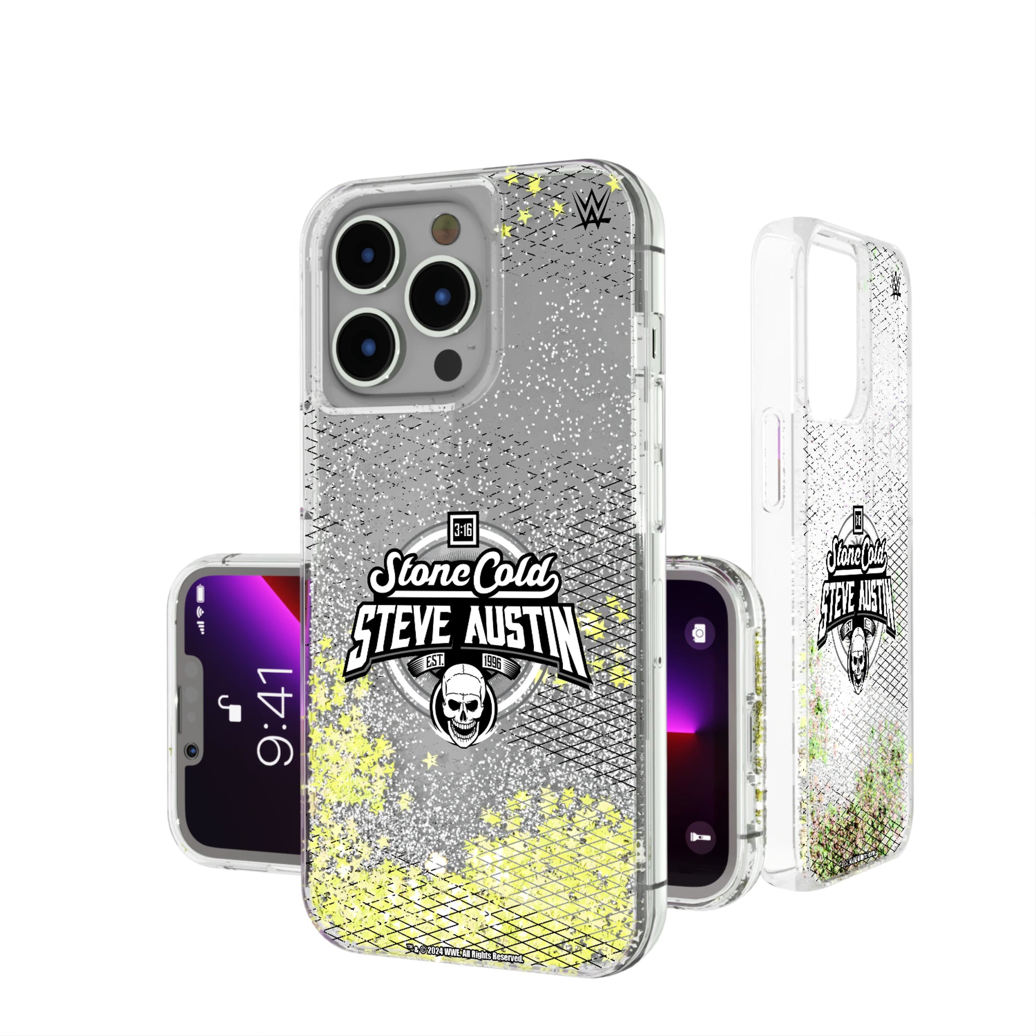 Stone Cold Steve Austin Steel iPhone Glitter Phone Case for Apple iPhone