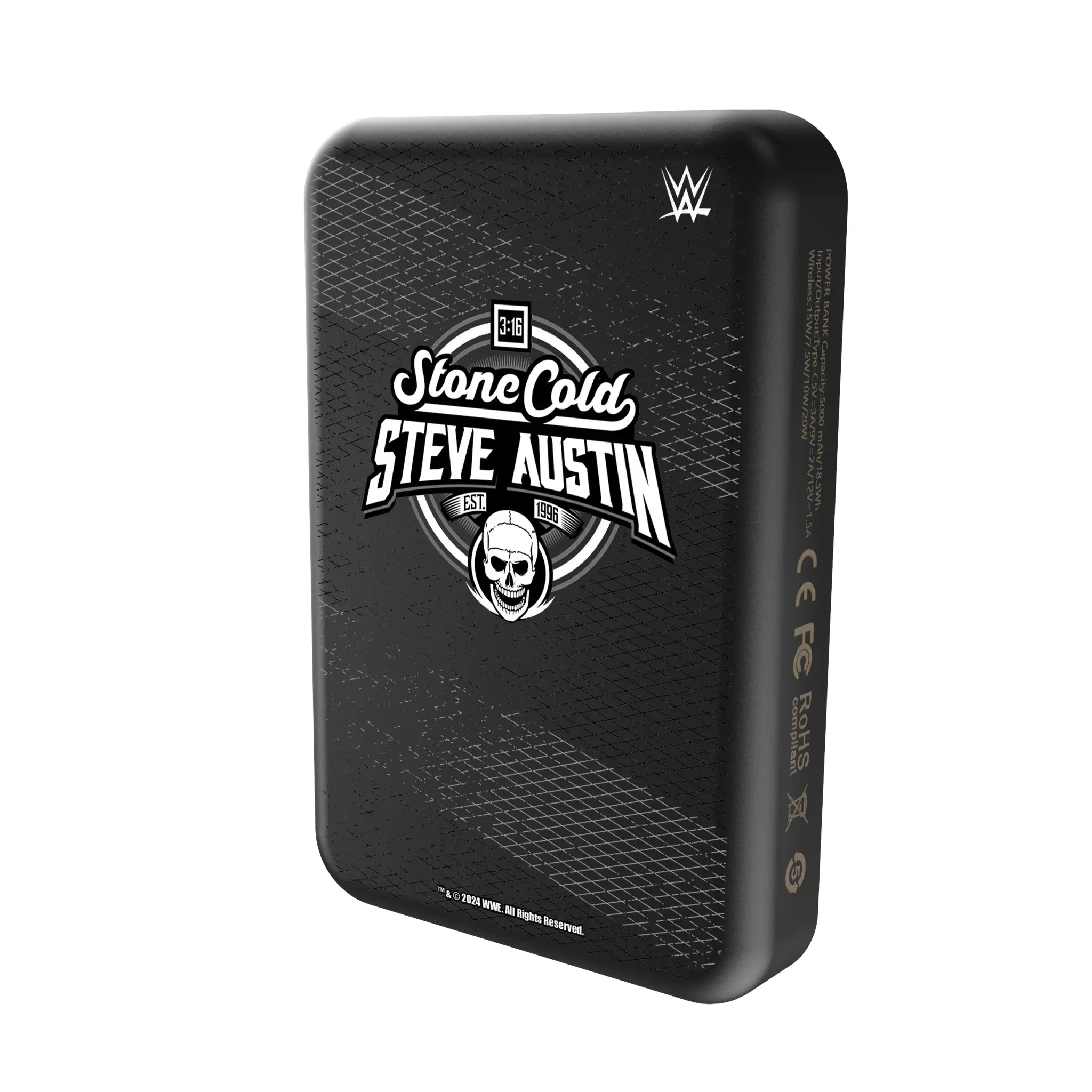 Stone Cold Steve Austin Steel Wireless Mag Power Bank