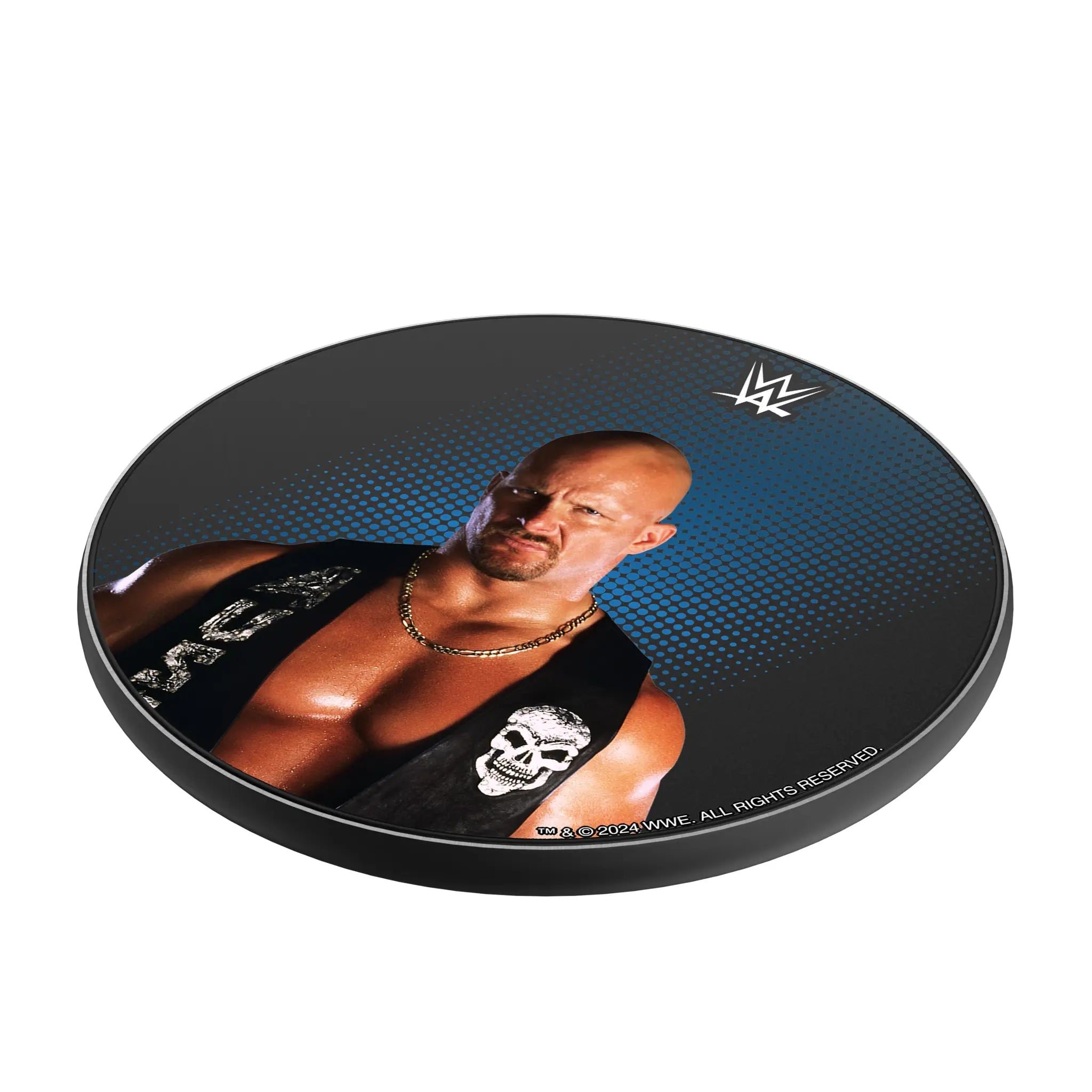 Stone Cold Steve Austin Superstar 15-Watt Wireless Charger - Isometric View