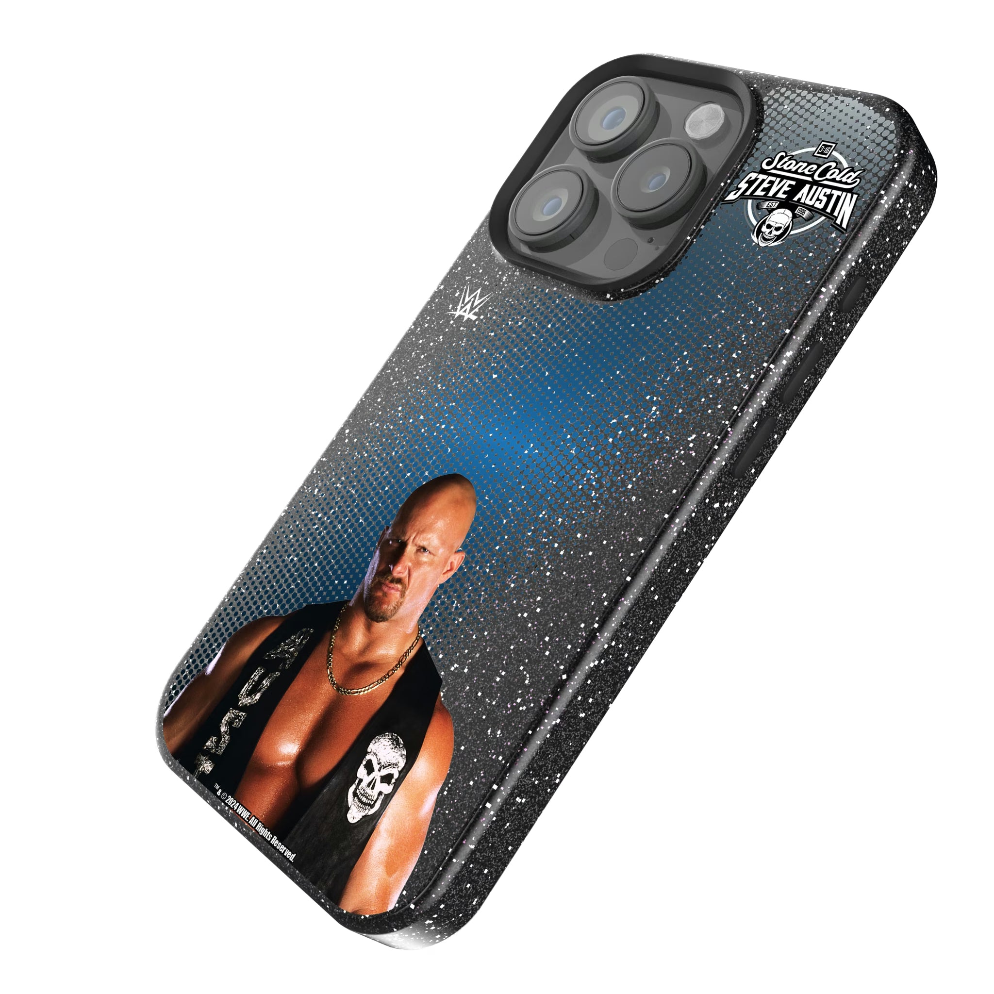 Stone Cold Steve Austin Superstar iPhone Bling Phone Case for Apple iPhone - Isometric View