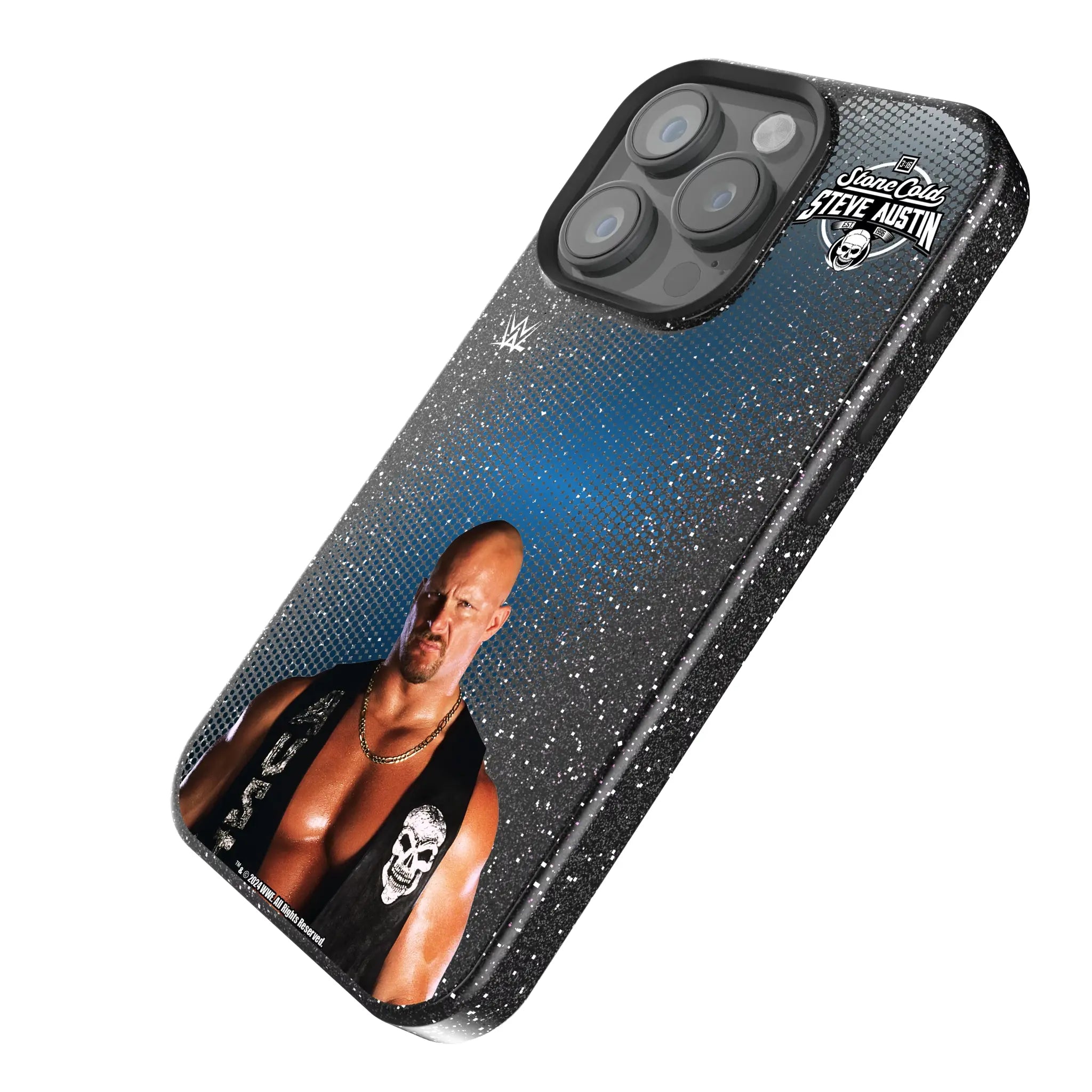 Stone Cold Steve Austin Superstar iPhone Bling Phone Case for Apple iPhone - Isometric View