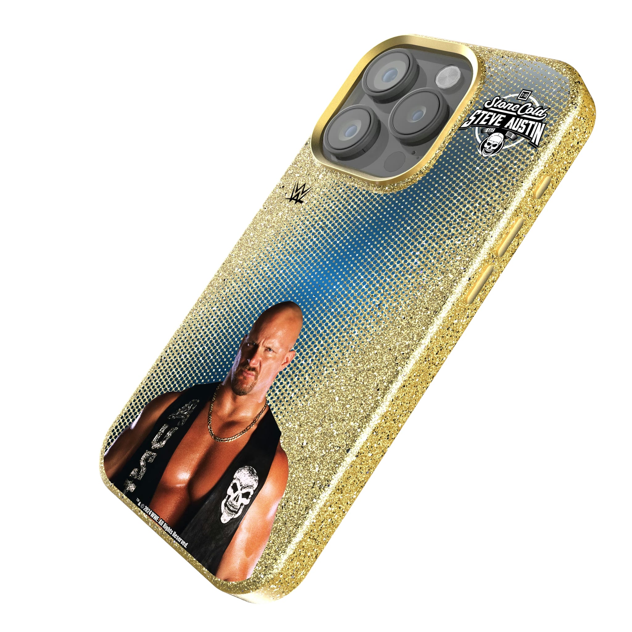 Stone Cold Steve Austin Superstar iPhone Bling Phone Case for Apple iPhone - Isometric View