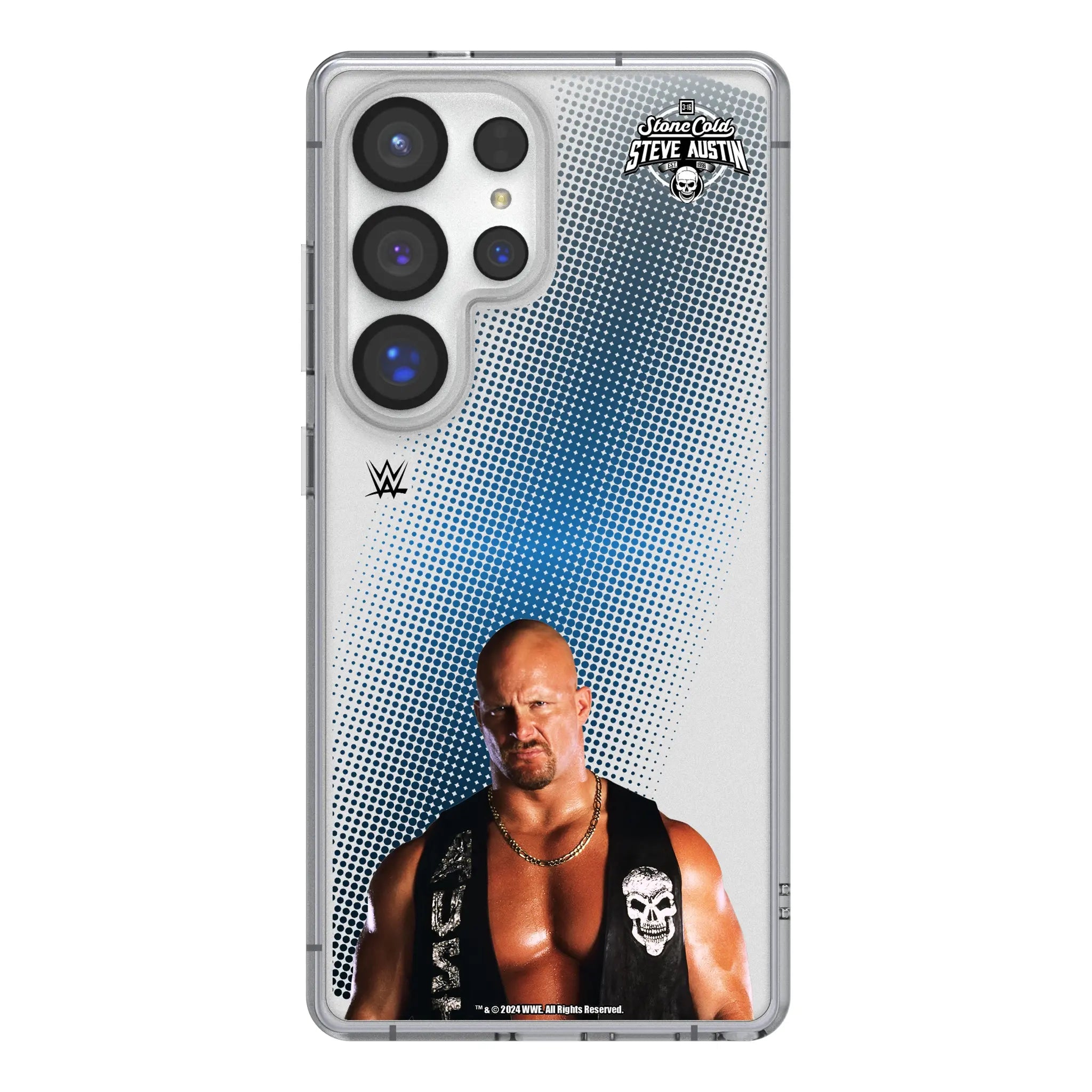 Stone Cold Steve Austin Superstar Galaxy Clear Phone Case for Samsung Galaxy#Device_Galaxy S25 Ultra