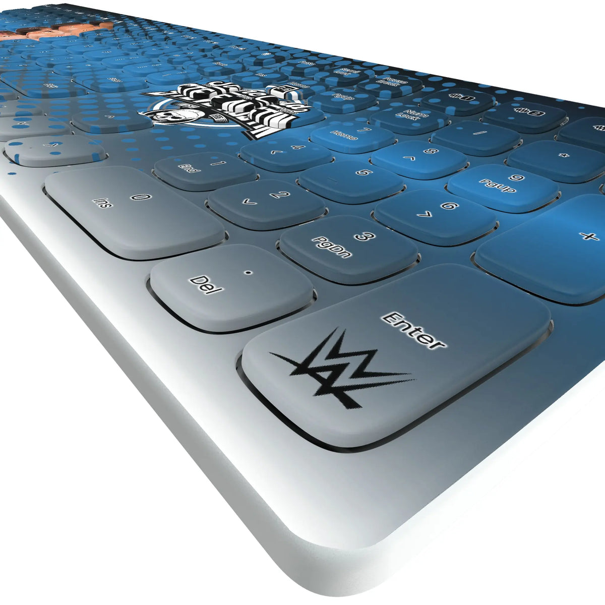 Stone Cold Steve Austin Superstar KKB605 Curved Wireless Keyboard - Detail