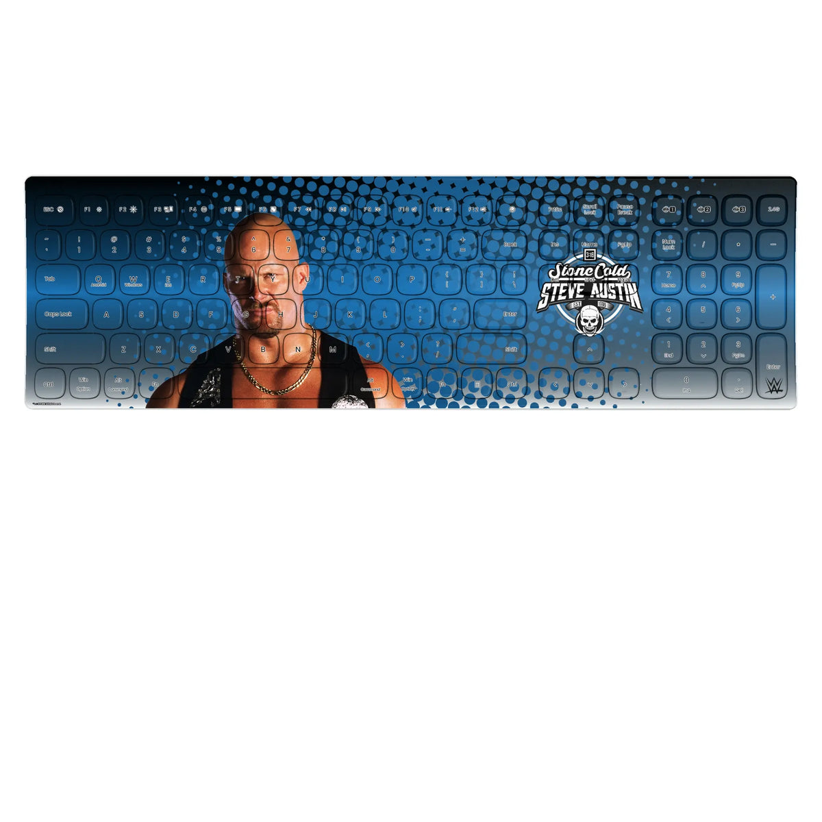 Stone Cold Steve Austin Superstar KKB605 Curved Wireless Keyboard