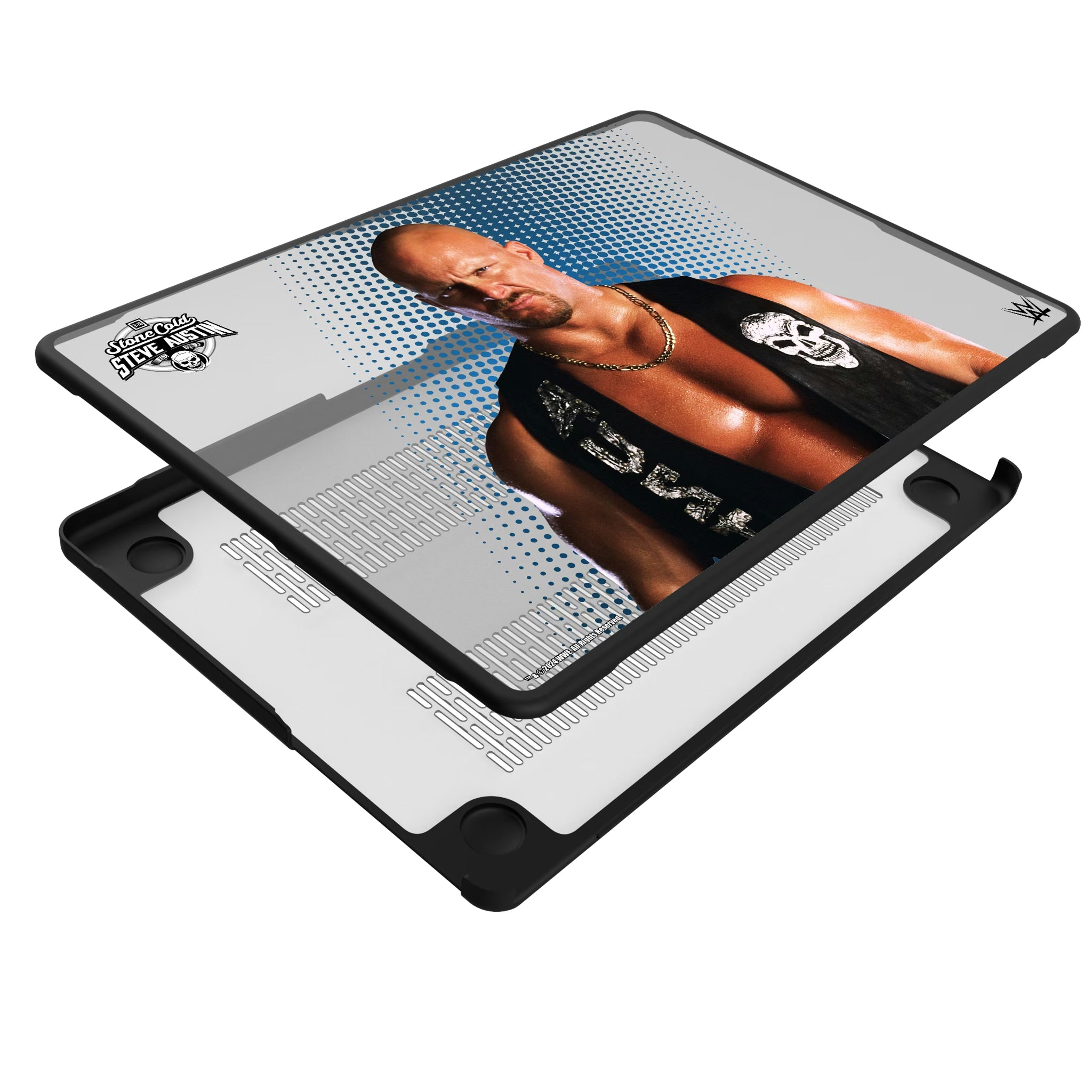 Stone Cold Steve Austin Superstar MacBook Laptop Case for Apple MacBook - Isometric View#Device_MacBook Pro (14-inch, 2021) / MacBook Pro (14-inch, 2023) / MacBook Pro (14-inch, 2024)