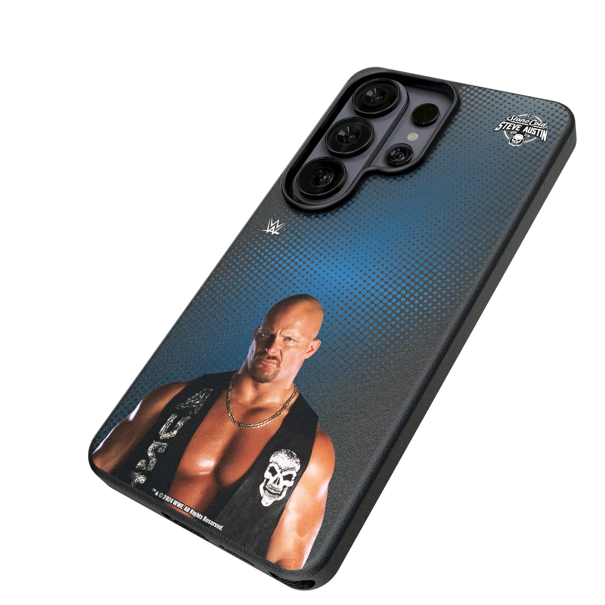 Stone Cold Steve Austin Superstar Galaxy MagSafe Compatible Phone Case for Samsung Galaxy - Isometric View#Device_Galaxy S26 Ultra