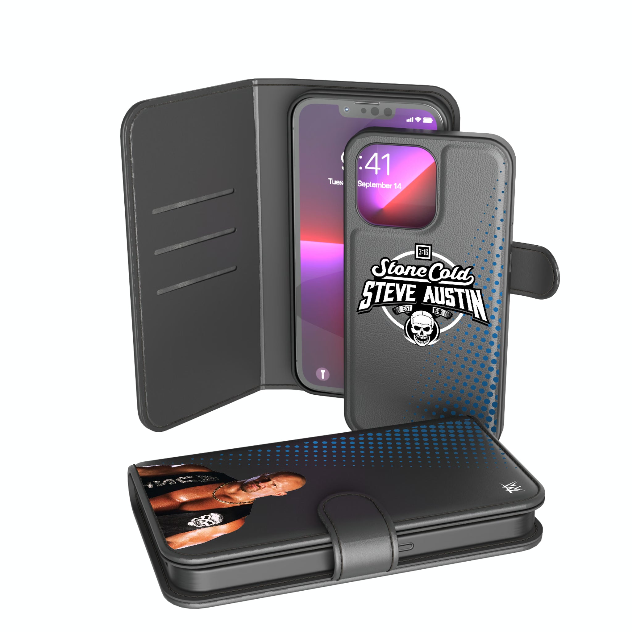 Stone Cold Steve Austin Superstar iPhone Wallet Phone Case for Apple iPhone