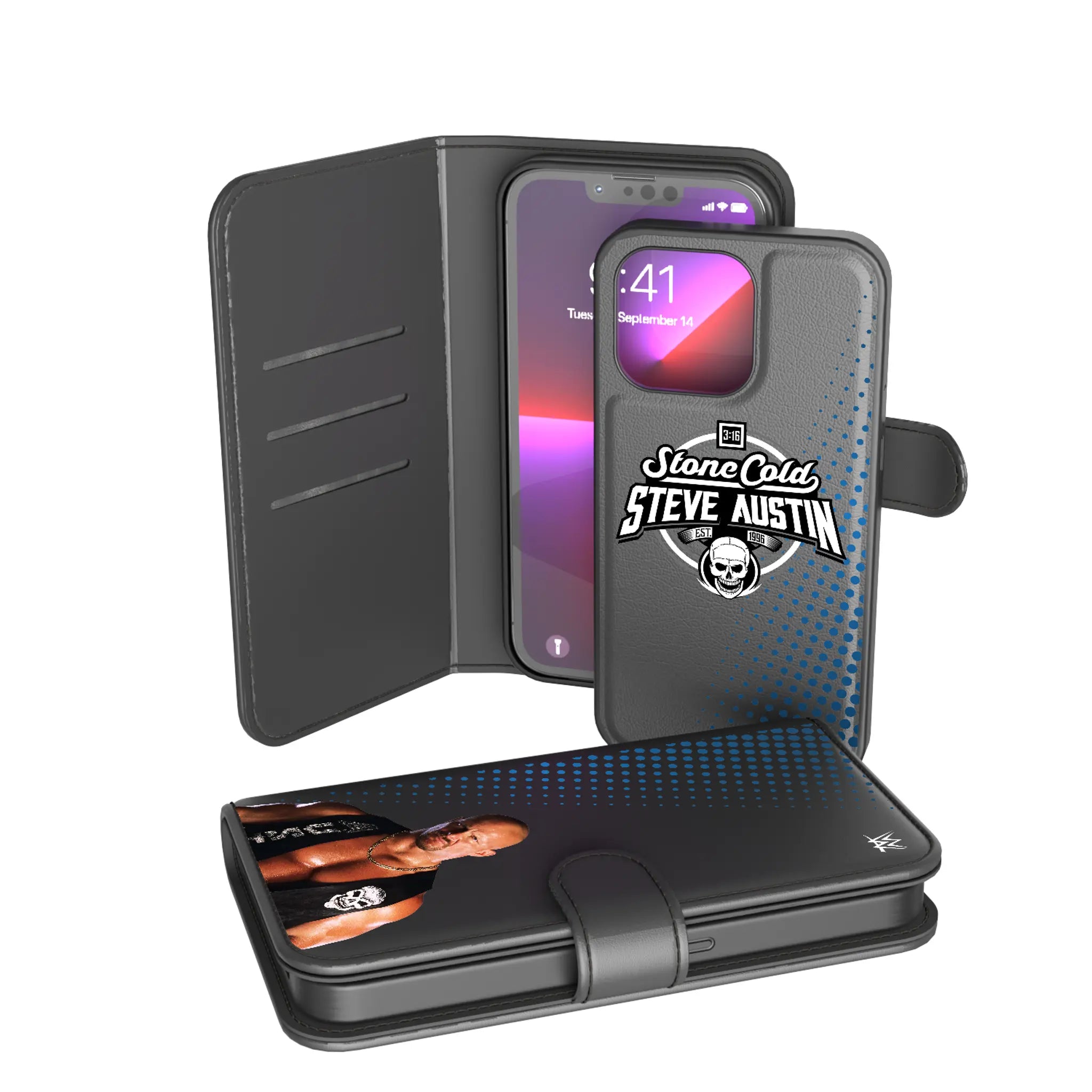 Stone Cold Steve Austin Superstar iPhone Wallet Phone Case for Apple iPhone