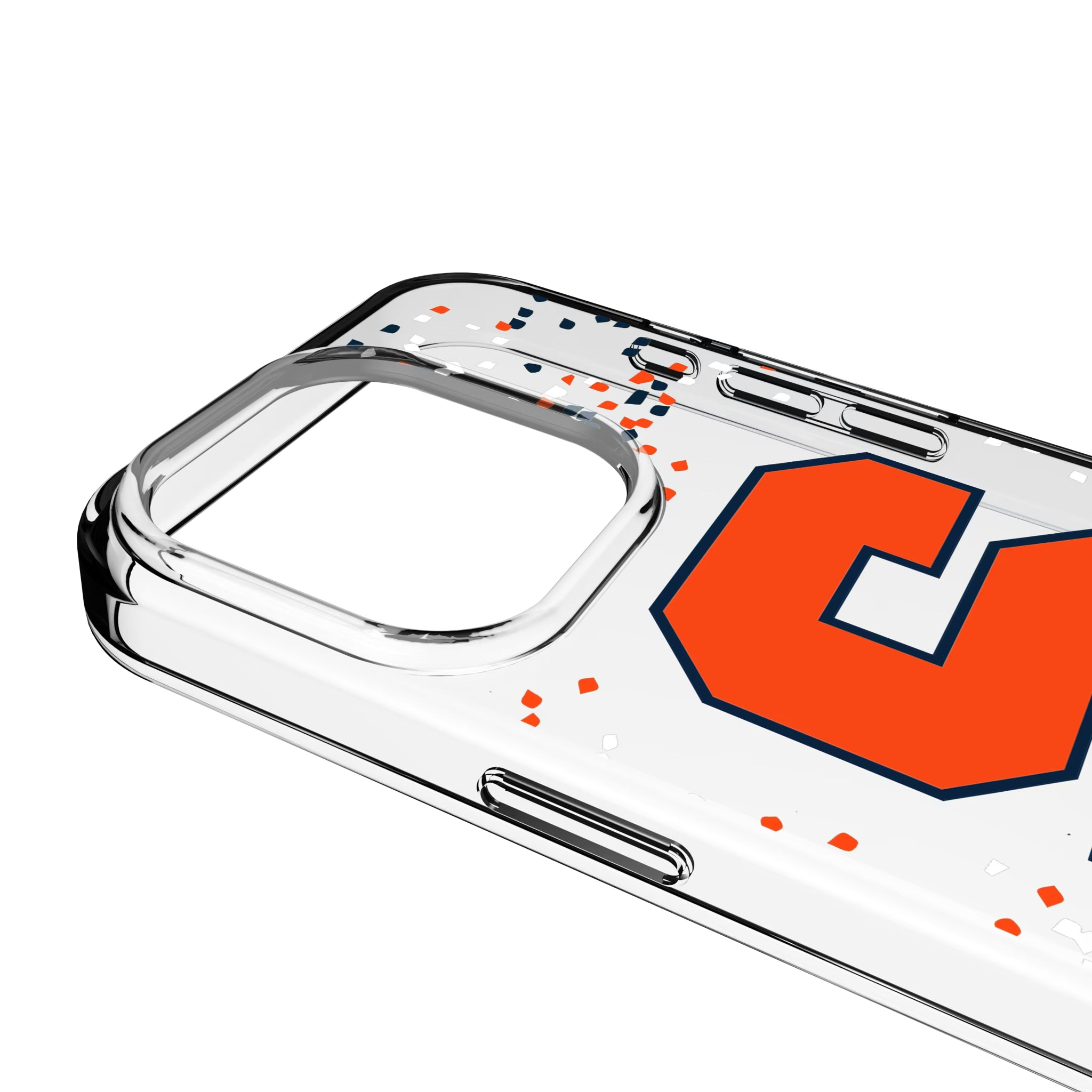 Syracuse University Orange Confetti iPhone Clear Phone Case for Apple iPhone - Detail