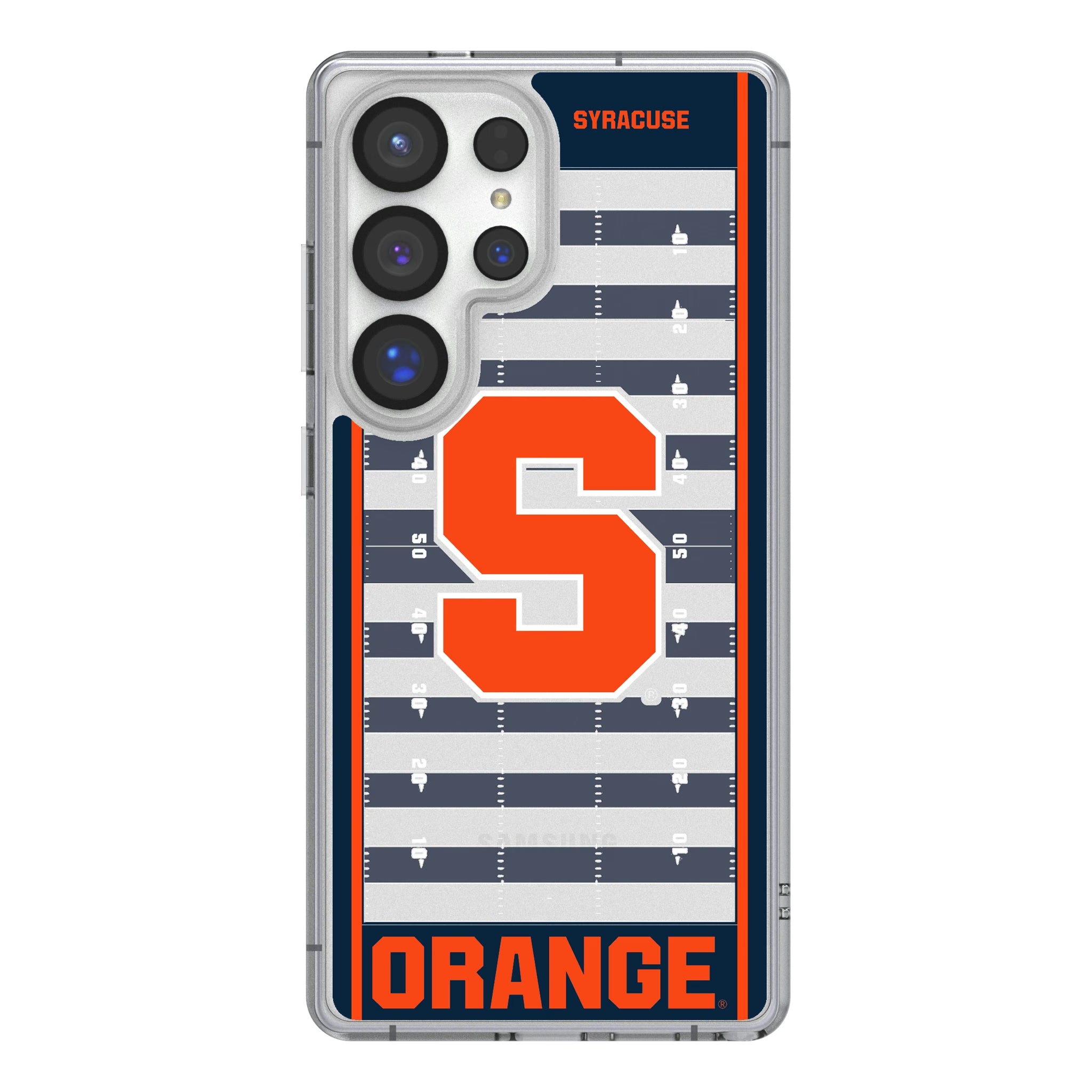 Syracuse University Orange Field Galaxy Clear Phone Case for Samsung Galaxy