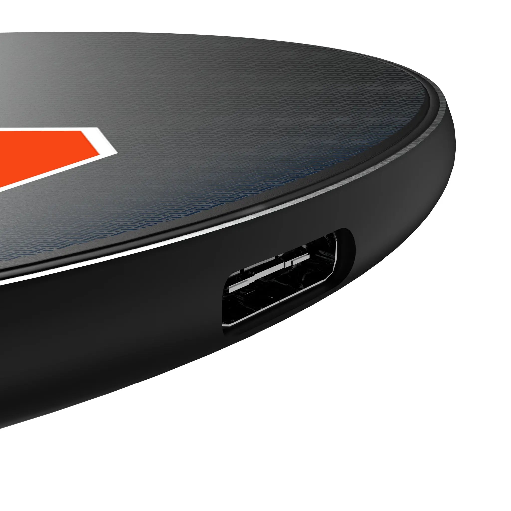 Syracuse University Orange Linen 15-Watt Wireless Charger - Detail