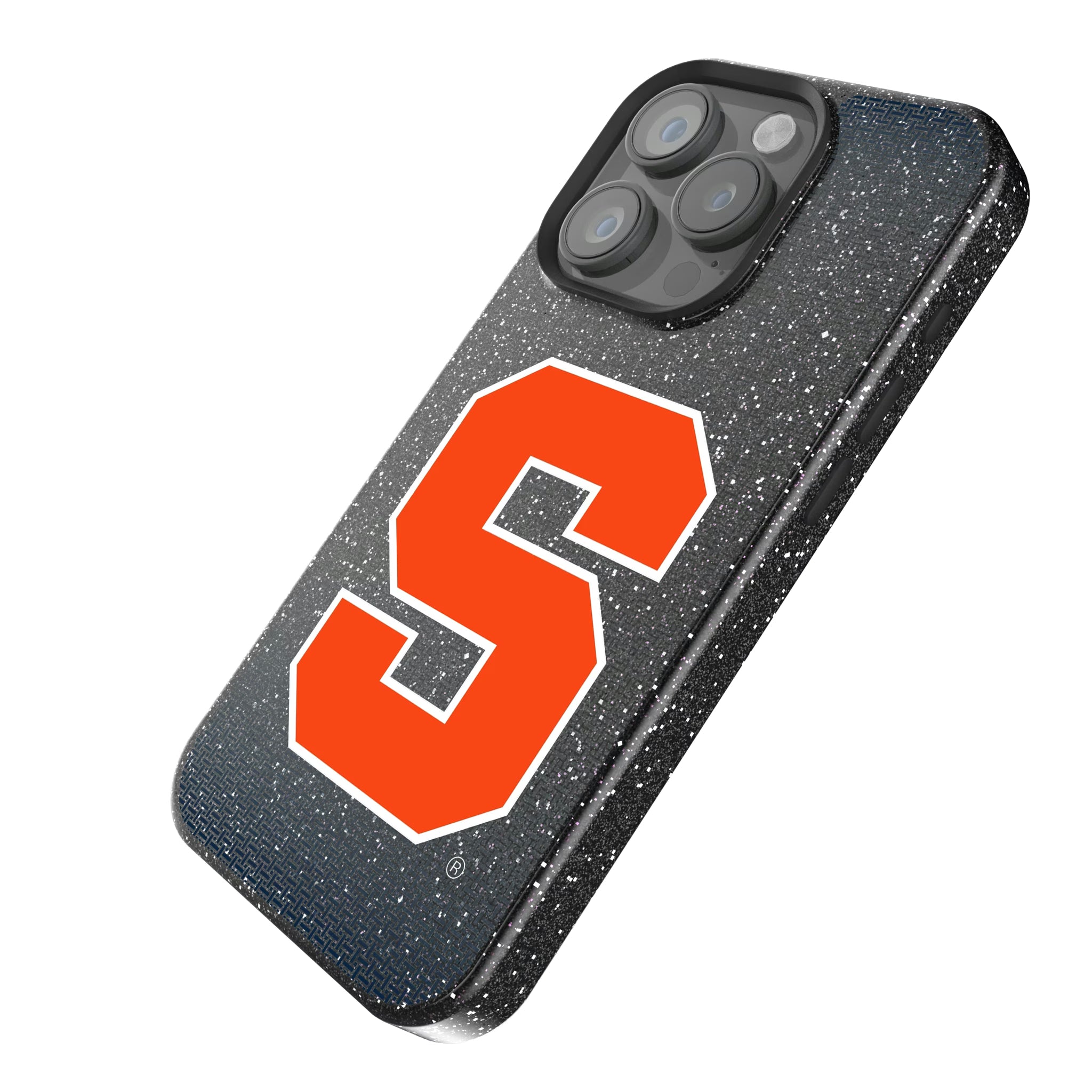Syracuse University Orange Linen iPhone Bling Phone Case for Apple iPhone - Isometric View