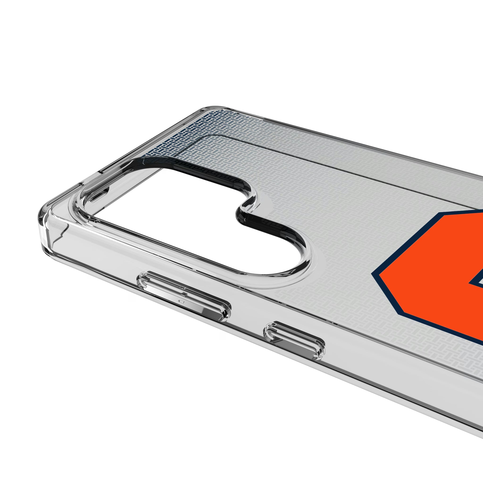 Syracuse University Orange Linen Galaxy Clear Phone Case for Samsung Galaxy - Detail