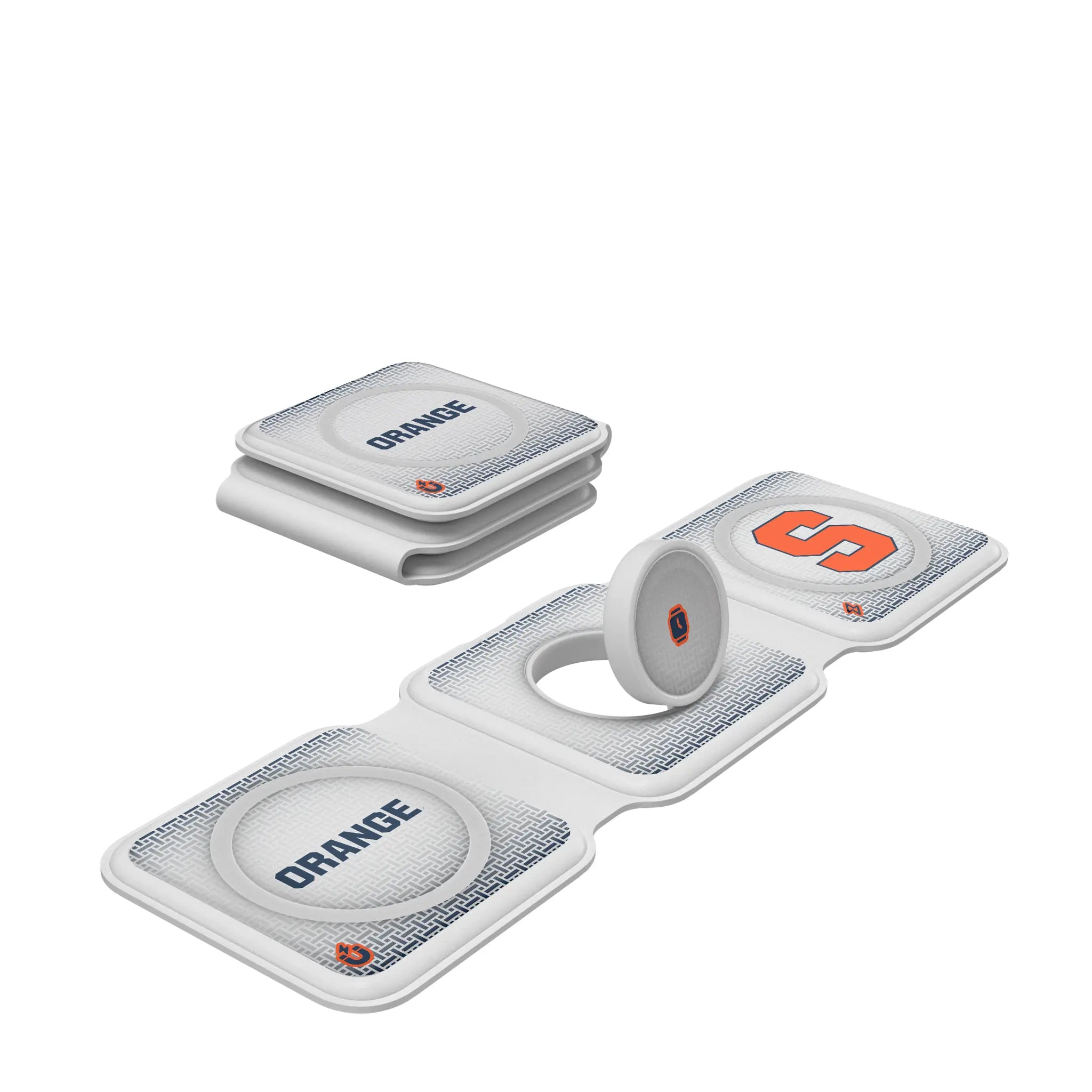 Syracuse University Orange Linen Foldable 3 in 1 Charger