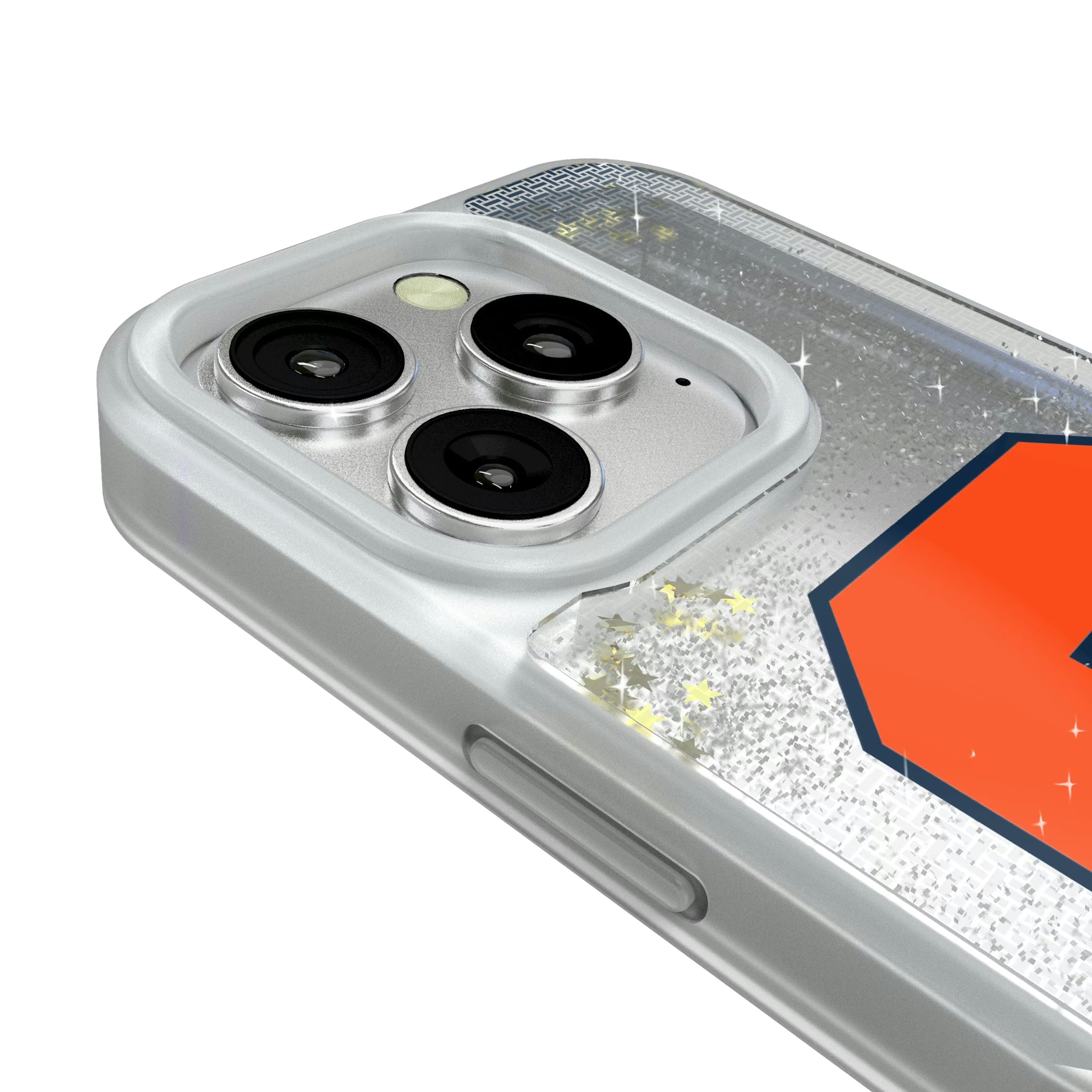 Syracuse University Orange Linen iPhone Glitter Phone Case for Apple iPhone - Detail#Device_iPhone 16 Pro