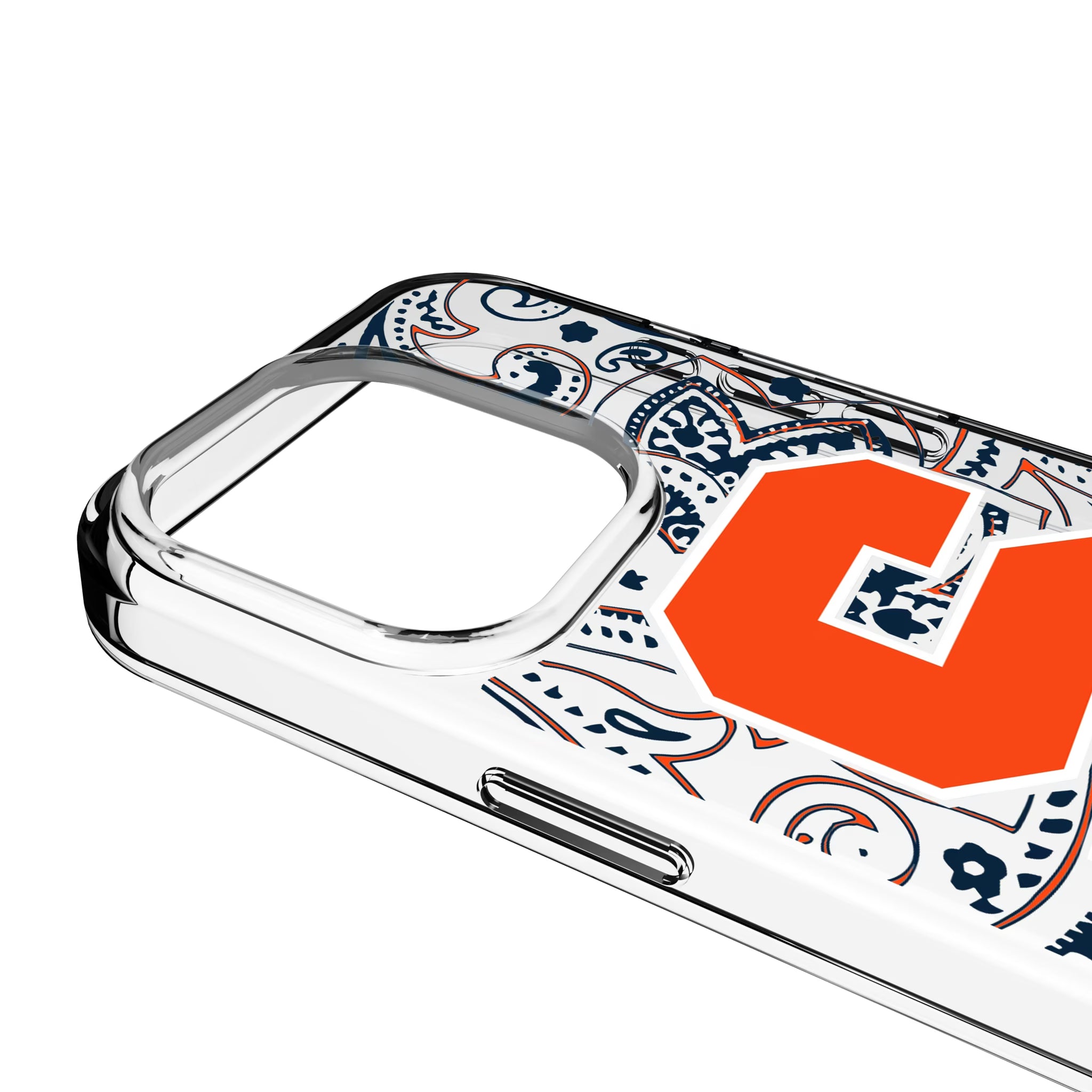 Syracuse University Orange Paisley iPhone Clear Phone Case for Apple iPhone - Detail