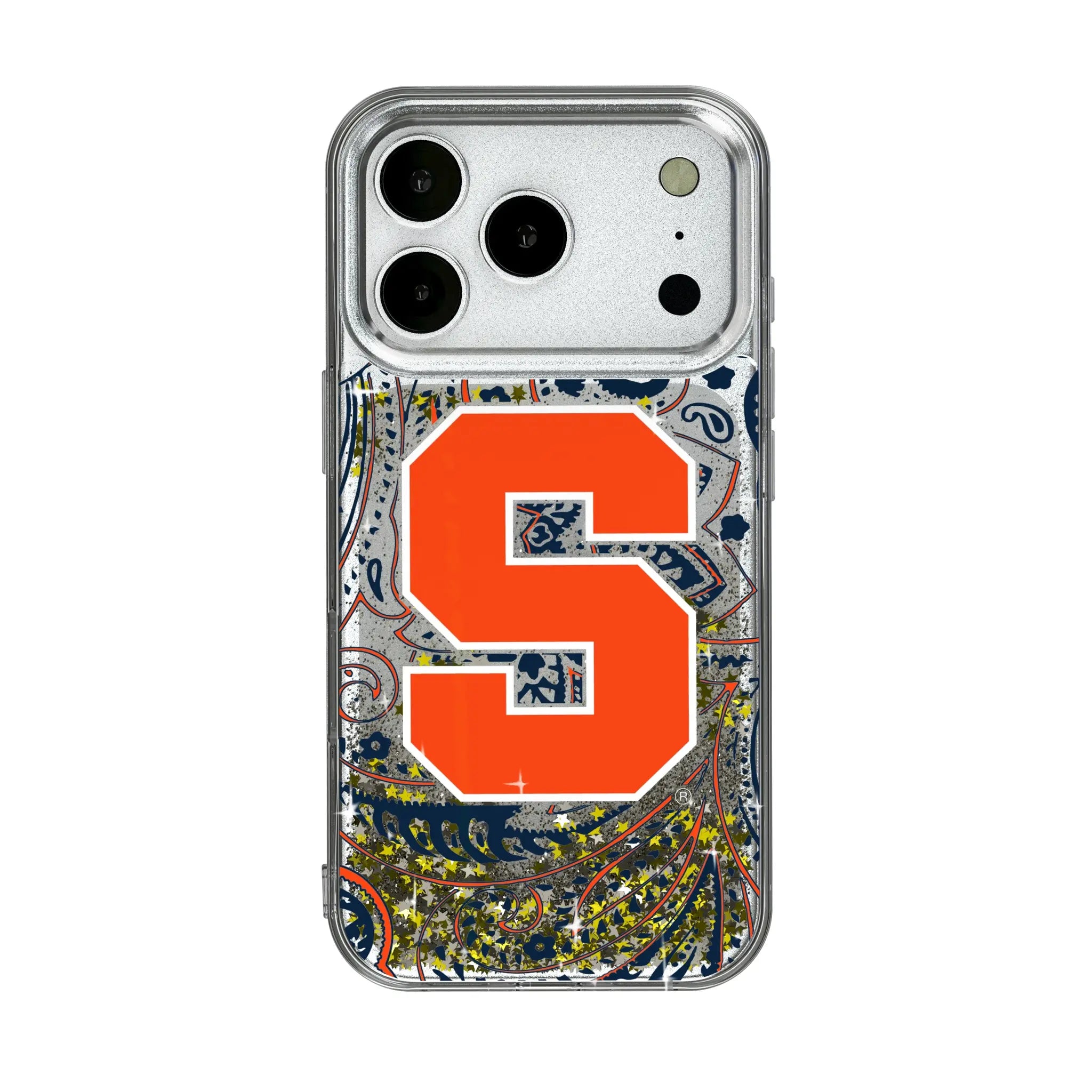 Syracuse University Orange Paisley iPhone Glitter Phone Case for Apple iPhone