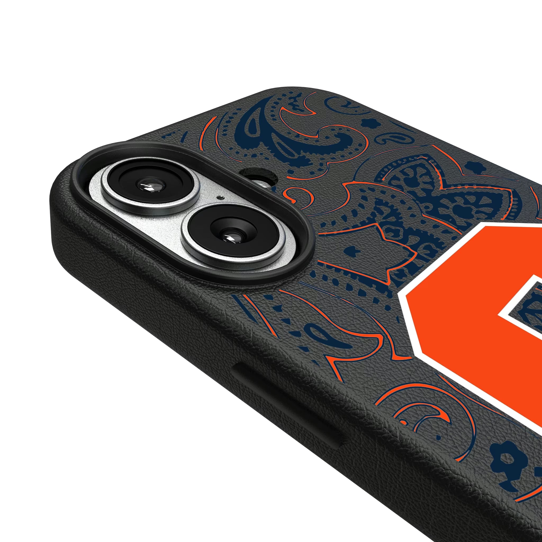 Syracuse University Orange Paisley iPhone MagSafe Compatible Phone Case for Apple iPhone - Detail#Device_iPhone 17