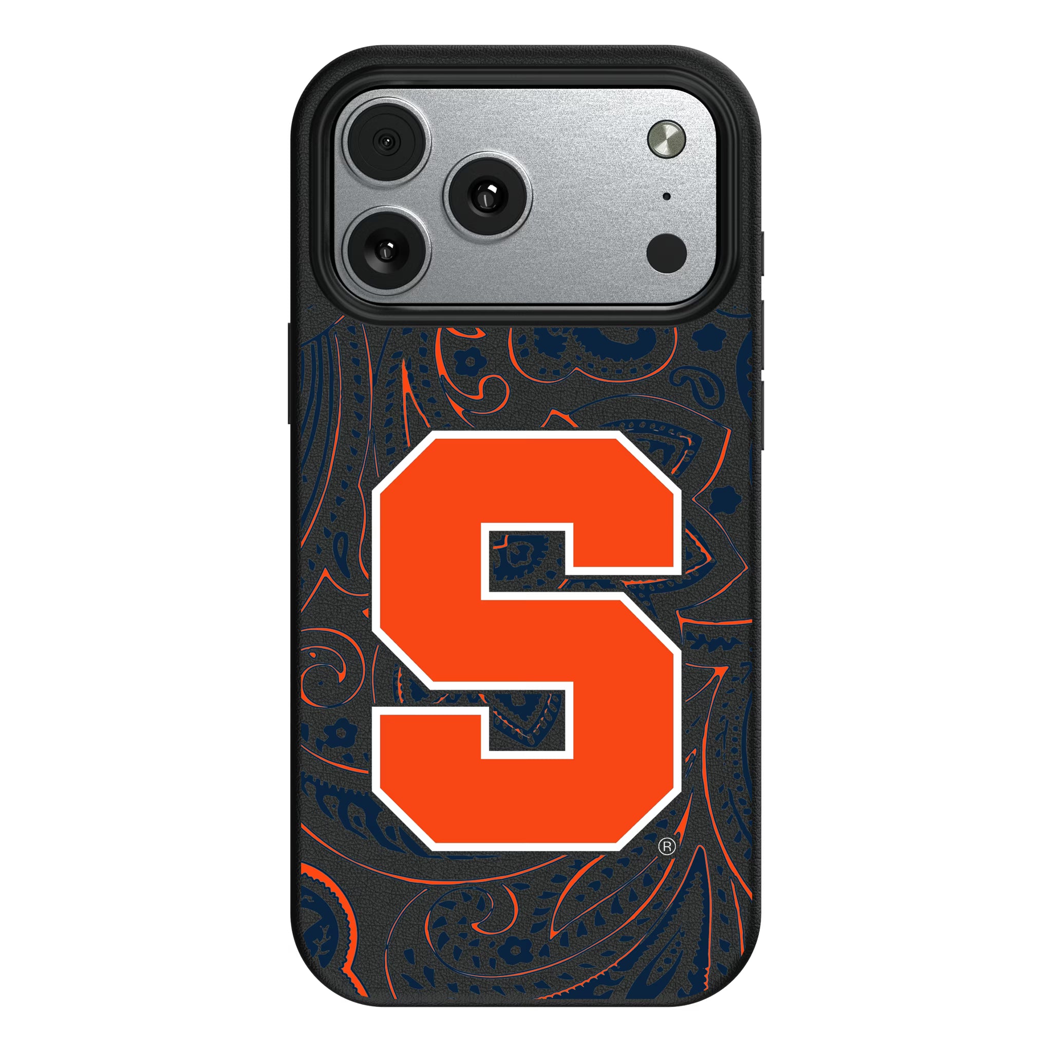 Syracuse University Orange Paisley iPhone MagSafe Compatible Phone Case for Apple iPhone#Device_iPhone 17 Pro Max