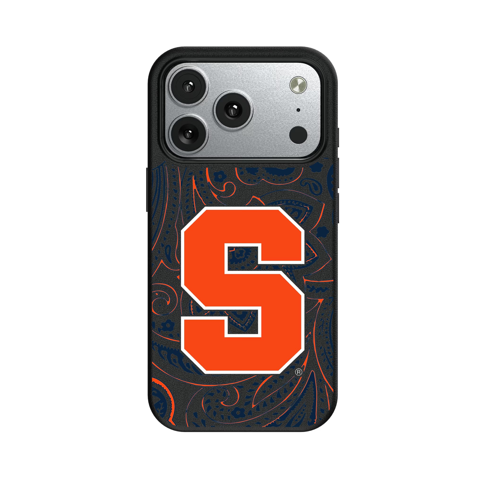 Syracuse University Orange Paisley iPhone MagSafe Compatible Phone Case for Apple iPhone#Device_iPhone 17 Pro