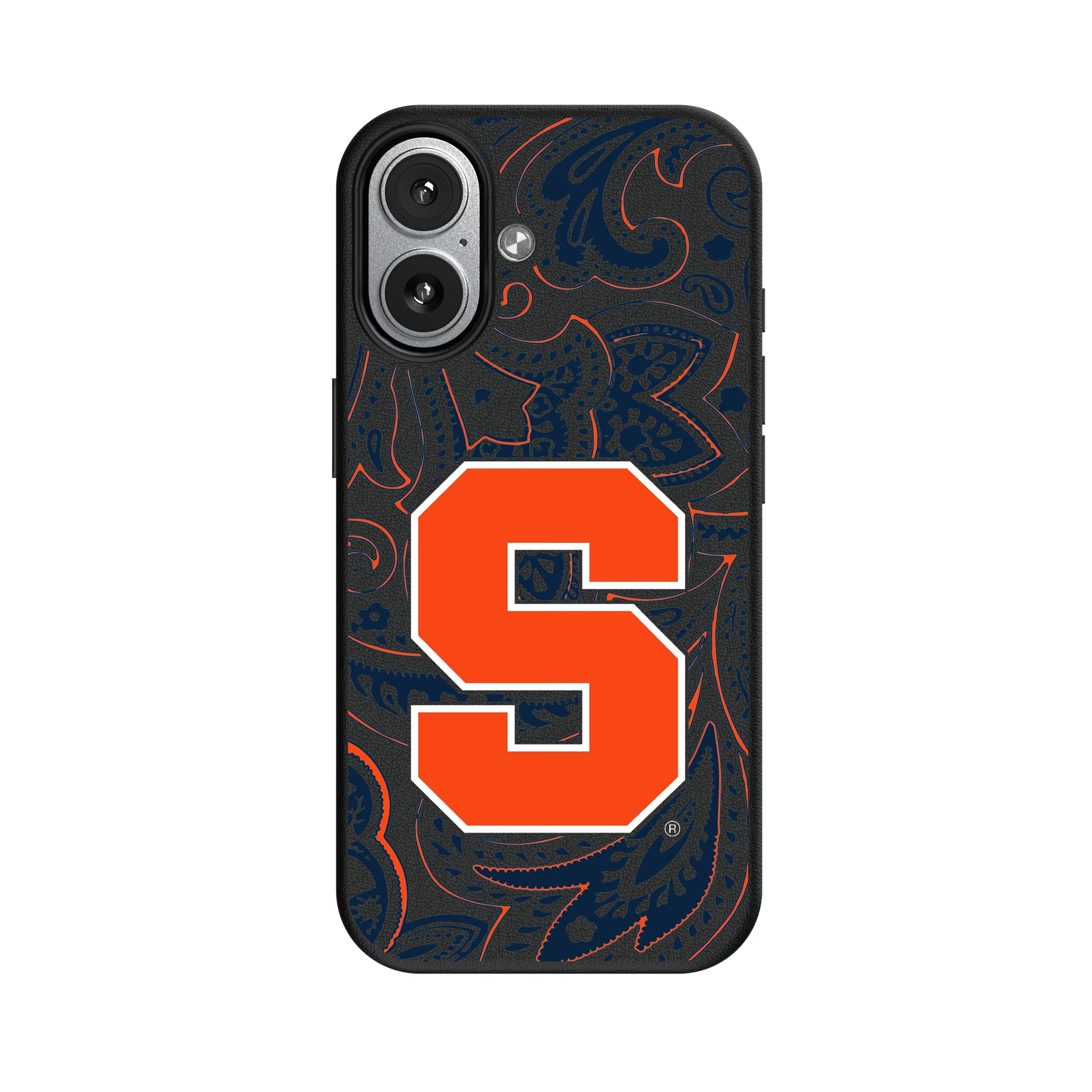 Syracuse University Orange Paisley iPhone MagSafe Compatible Phone Case for Apple iPhone#Device_iPhone 17