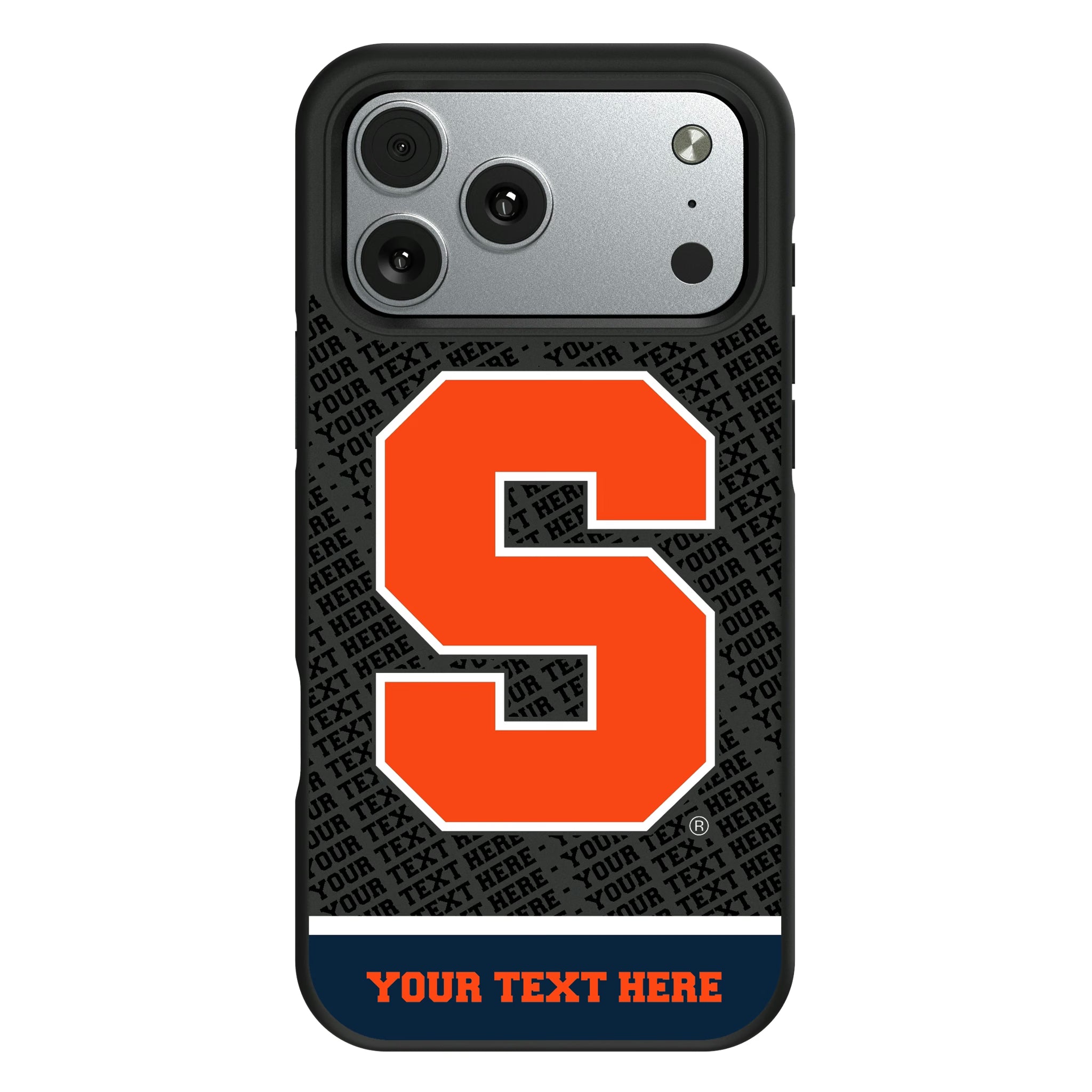 Syracuse University Orange Personalized EndZone Plus iPhone Bump Phone Case for Apple iPhone#Device_iPhone 17 Pro Max