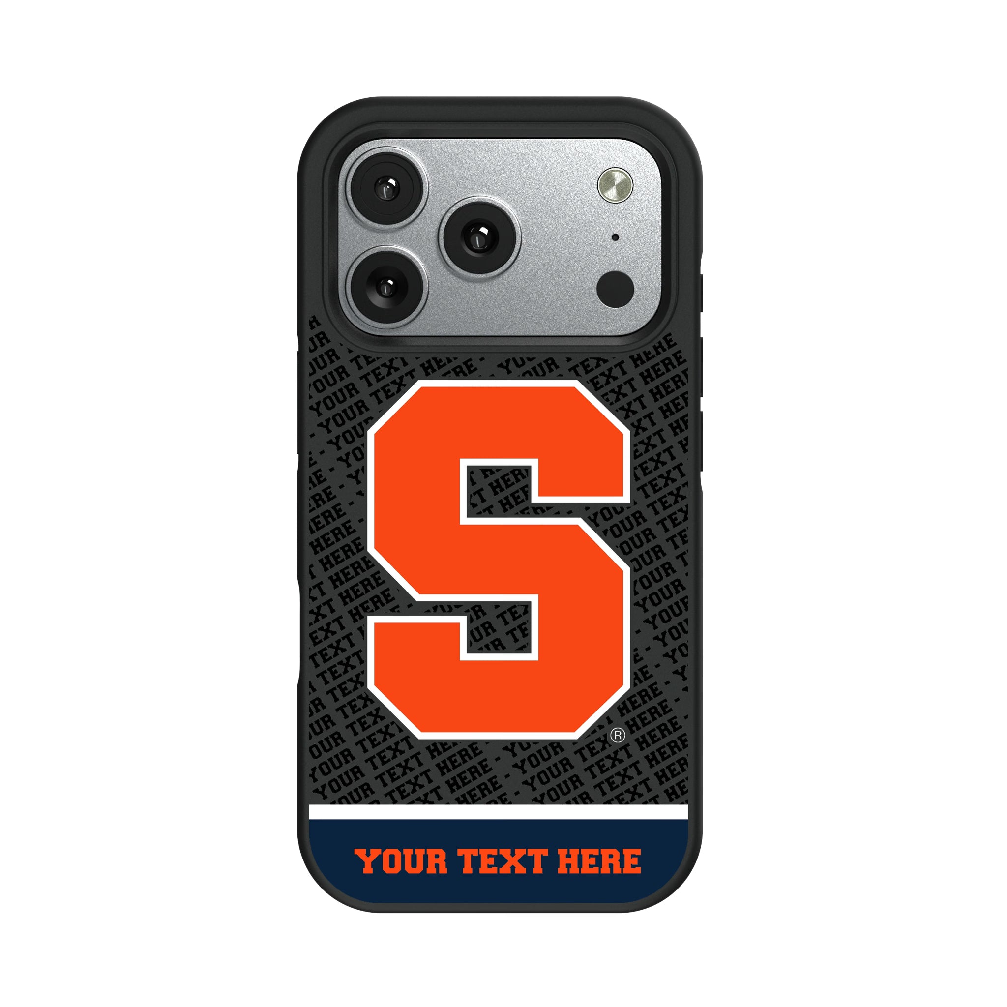 Syracuse University Orange Personalized EndZone Plus iPhone Bump Phone Case for Apple iPhone#Device_iPhone 17 Pro