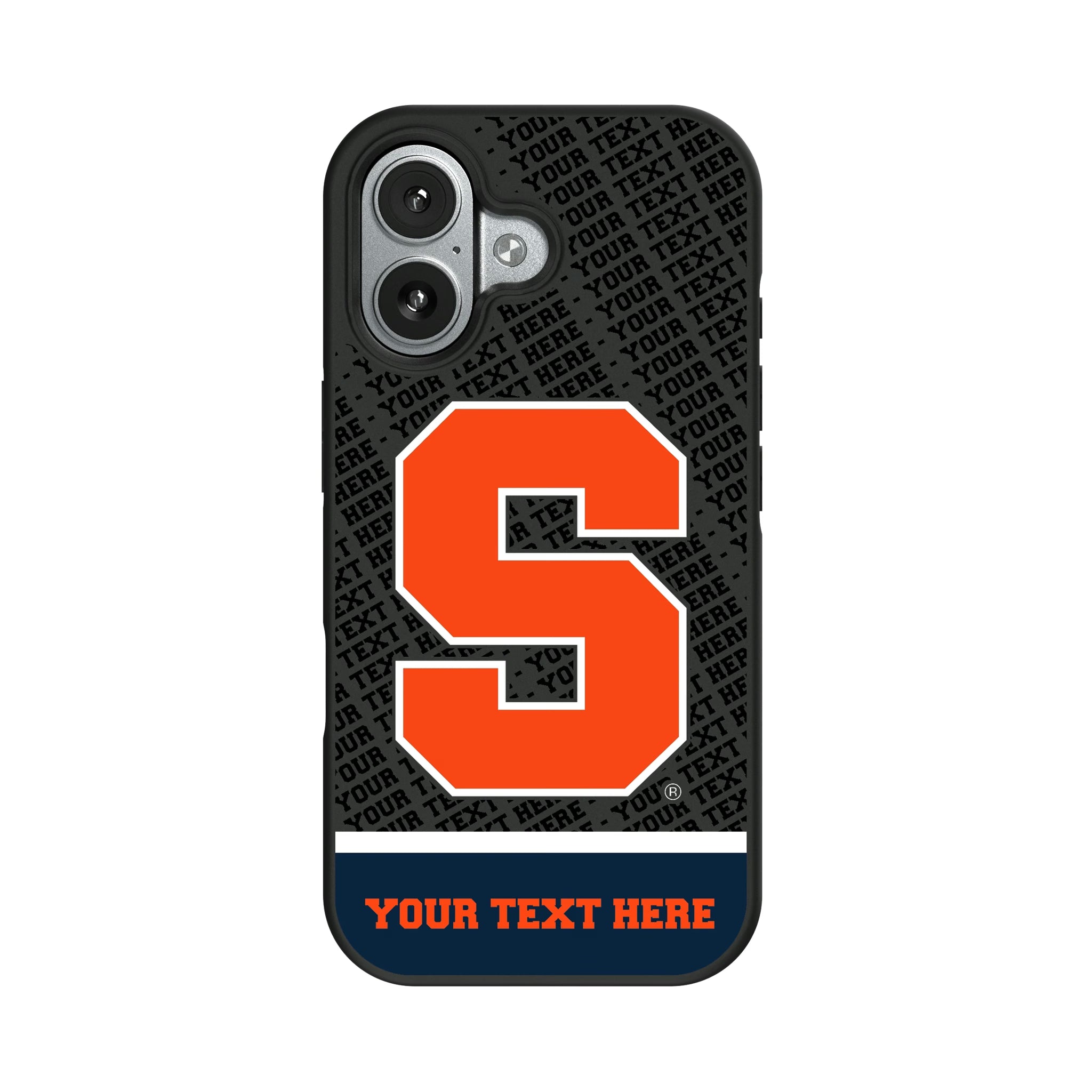 Syracuse University Orange Personalized EndZone Plus iPhone Bump Phone Case for Apple iPhone#Device_iPhone 17