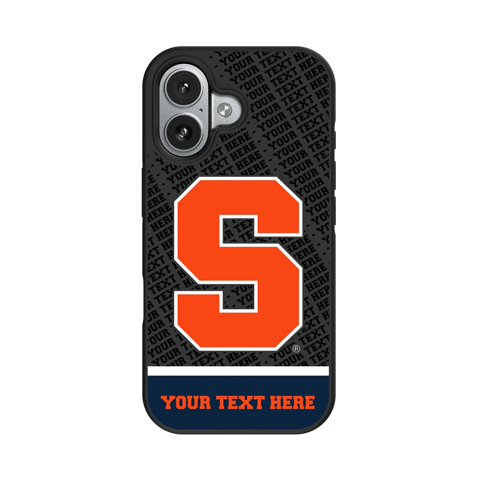 Syracuse University Orange Personalized EndZone Plus iPhone Bump Phone Case for Apple iPhone#Device_iPhone 17