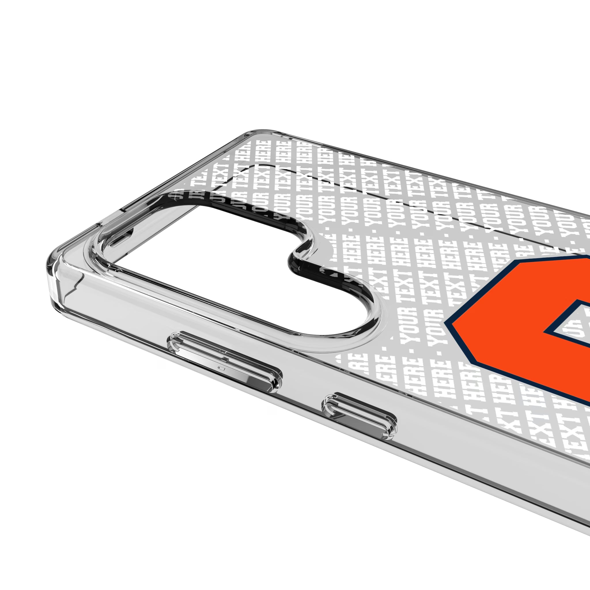 Syracuse University Orange Personalized EndZone Plus Galaxy Clear Phone Case for Samsung Galaxy - Detail