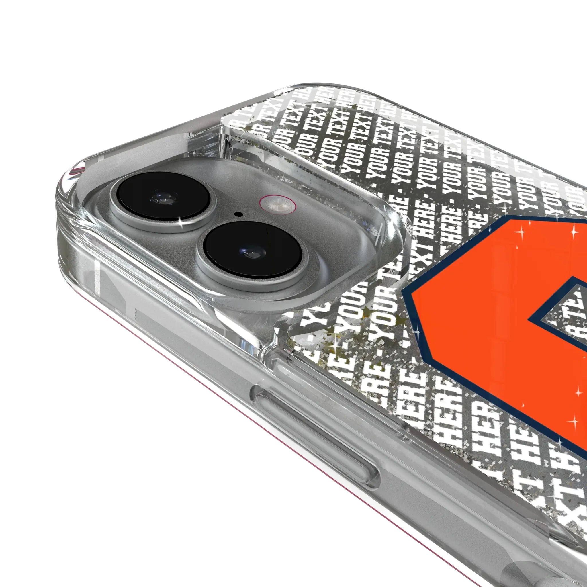 Syracuse University Orange Personalized EndZone Plus iPhone Glitter Phone Case for Apple iPhone - Detail