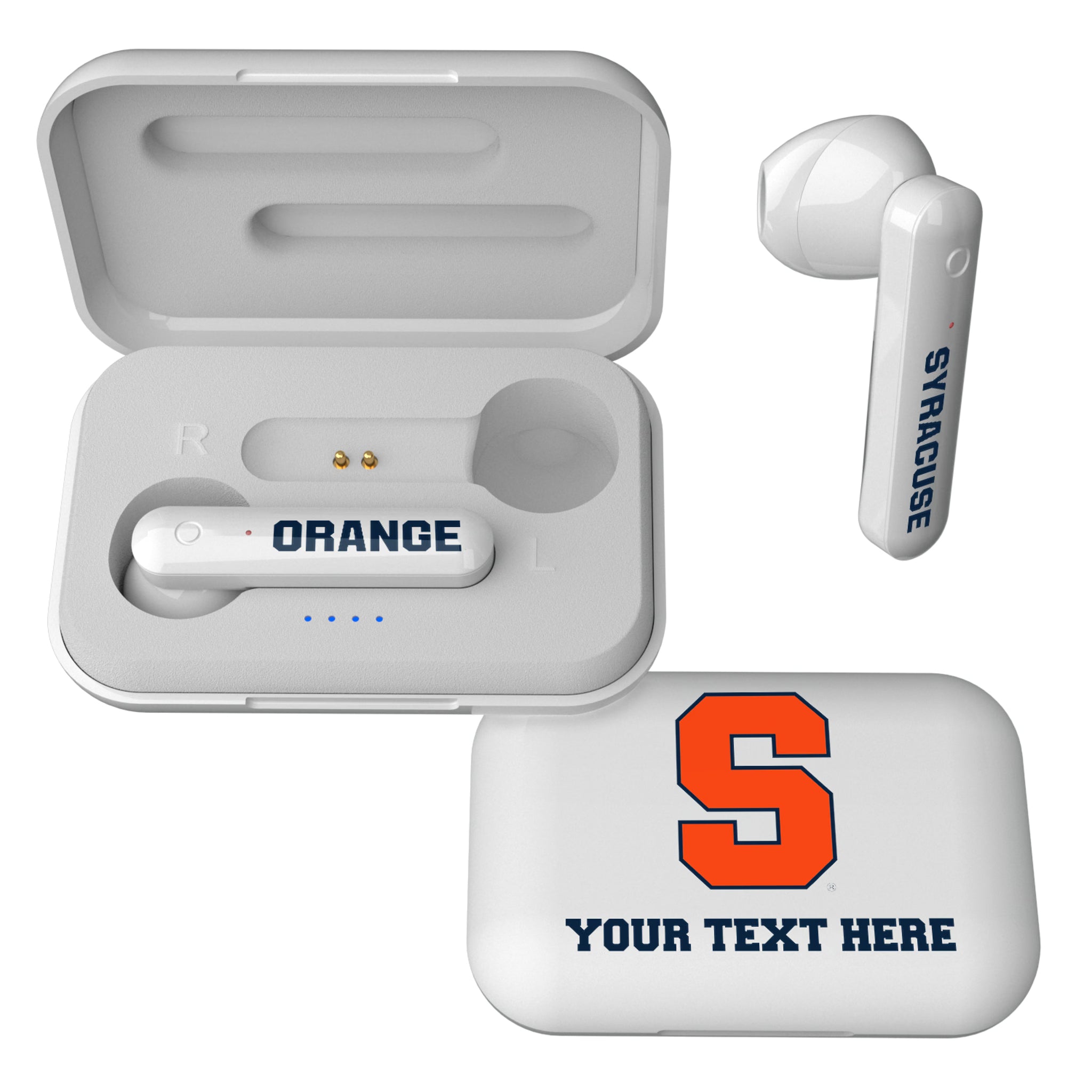 Syracuse University Orange Personalized Insignia Wireless TWS Earbuds