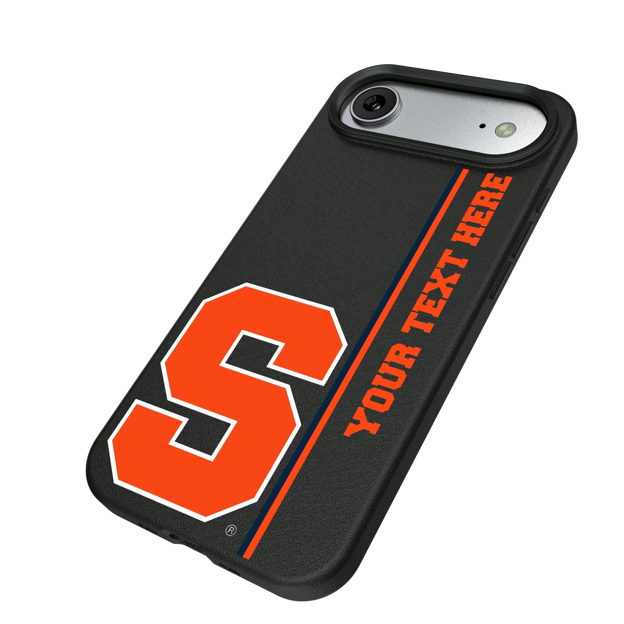 Syracuse University Orange Personalized Sidebard iPhone MagSafe Compatible Phone Case for Apple iPhone - Isometric View#Device_iPhone Air