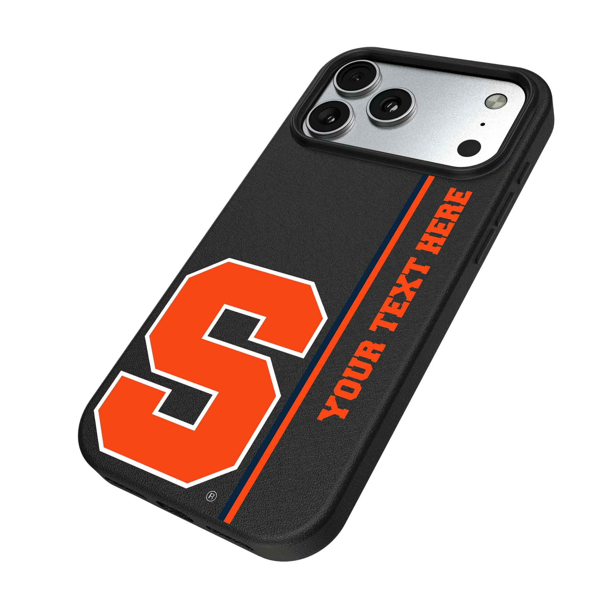 Syracuse University Orange Personalized Sidebard iPhone MagSafe Compatible Phone Case for Apple iPhone - Isometric View#Device_iPhone 17 Pro Max