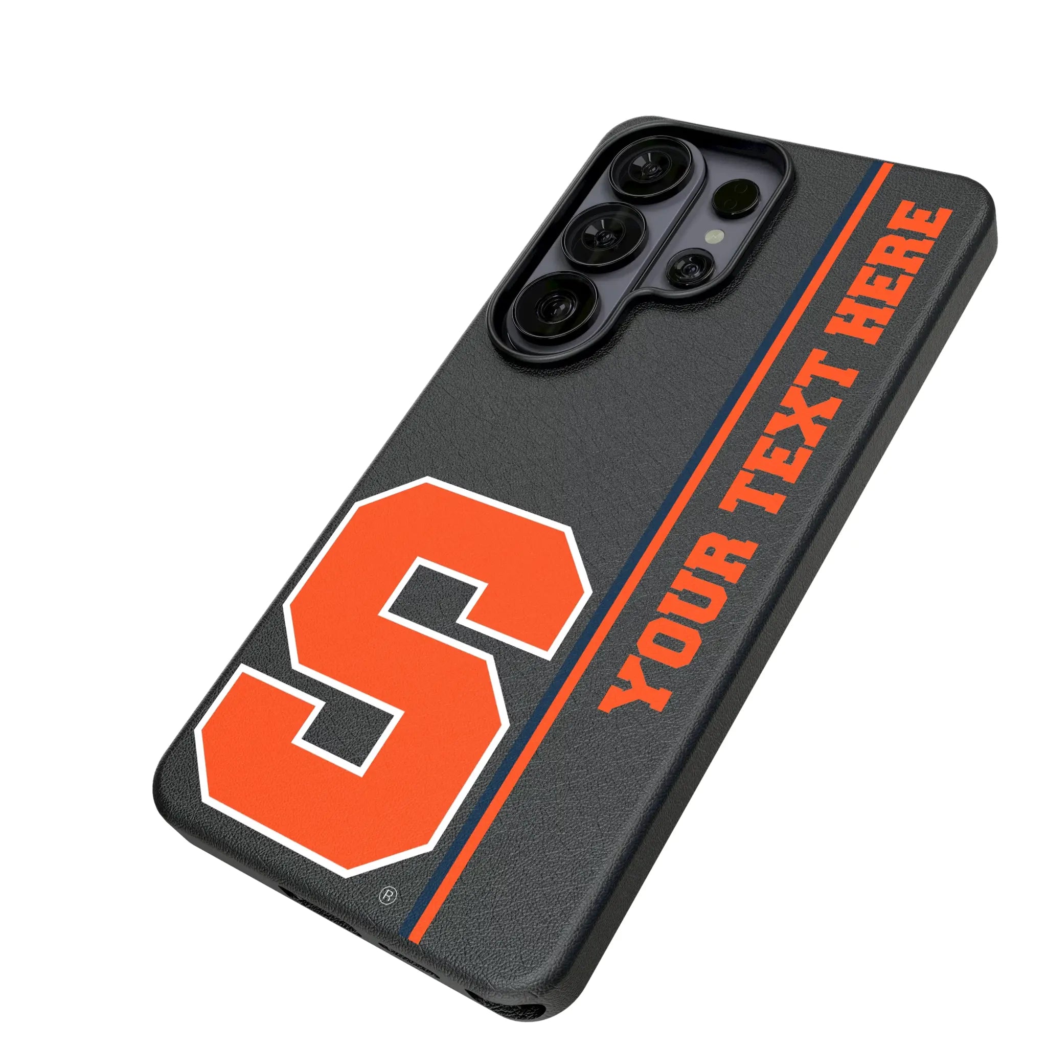 Syracuse University Orange Personalized Sidebard Galaxy MagSafe Compatible Phone Case for Samsung Galaxy - Isometric View#Device_Galaxy S26 Ultra