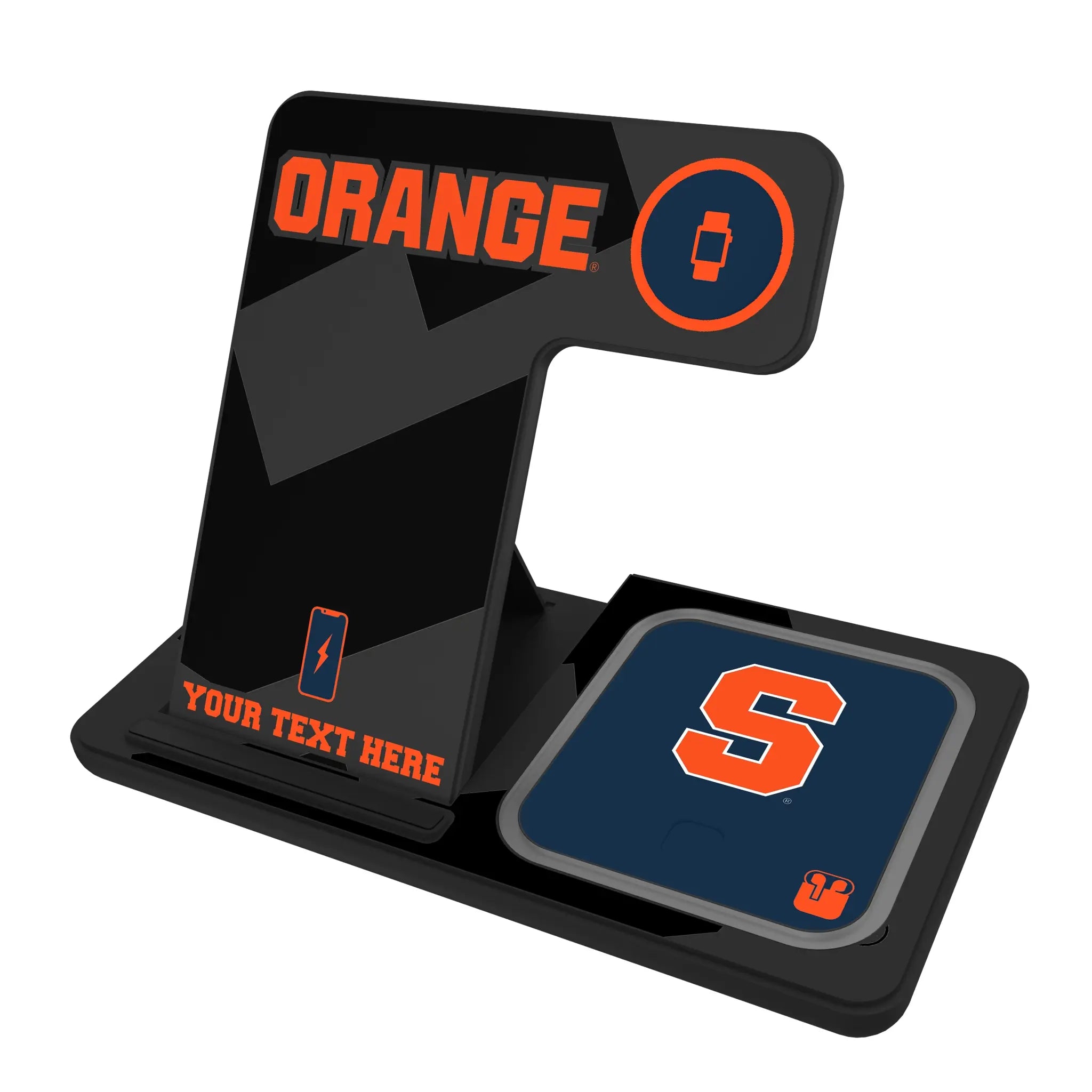 Syracuse University Orange Personalized Tilt 3 in 1 Charging Station