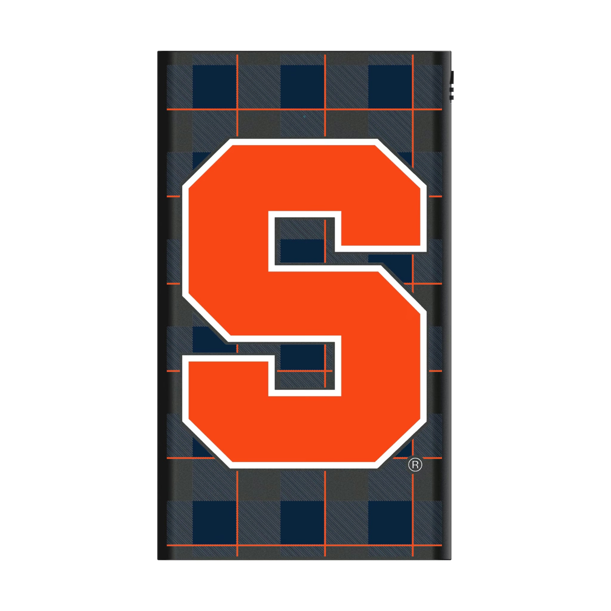 Syracuse University Orange Plaid 5000mAh Flat Powerbank