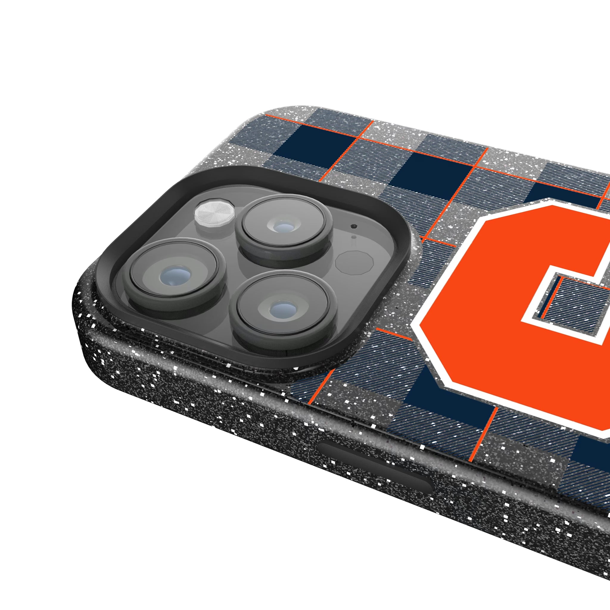Syracuse University Orange Plaid iPhone Bling Phone Case for Apple iPhone - Detail