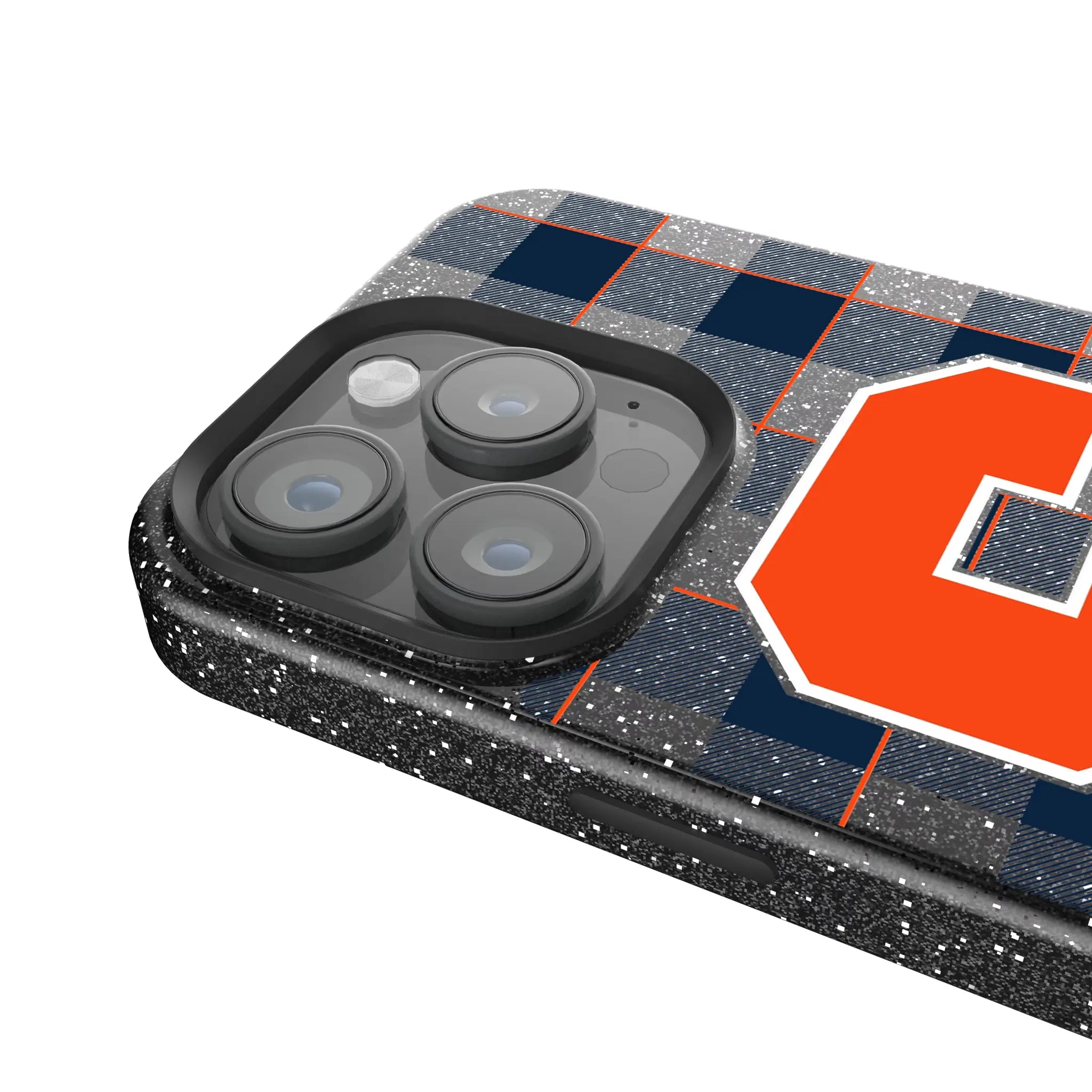 Syracuse University Orange Plaid iPhone Bling Phone Case for Apple iPhone - Detail