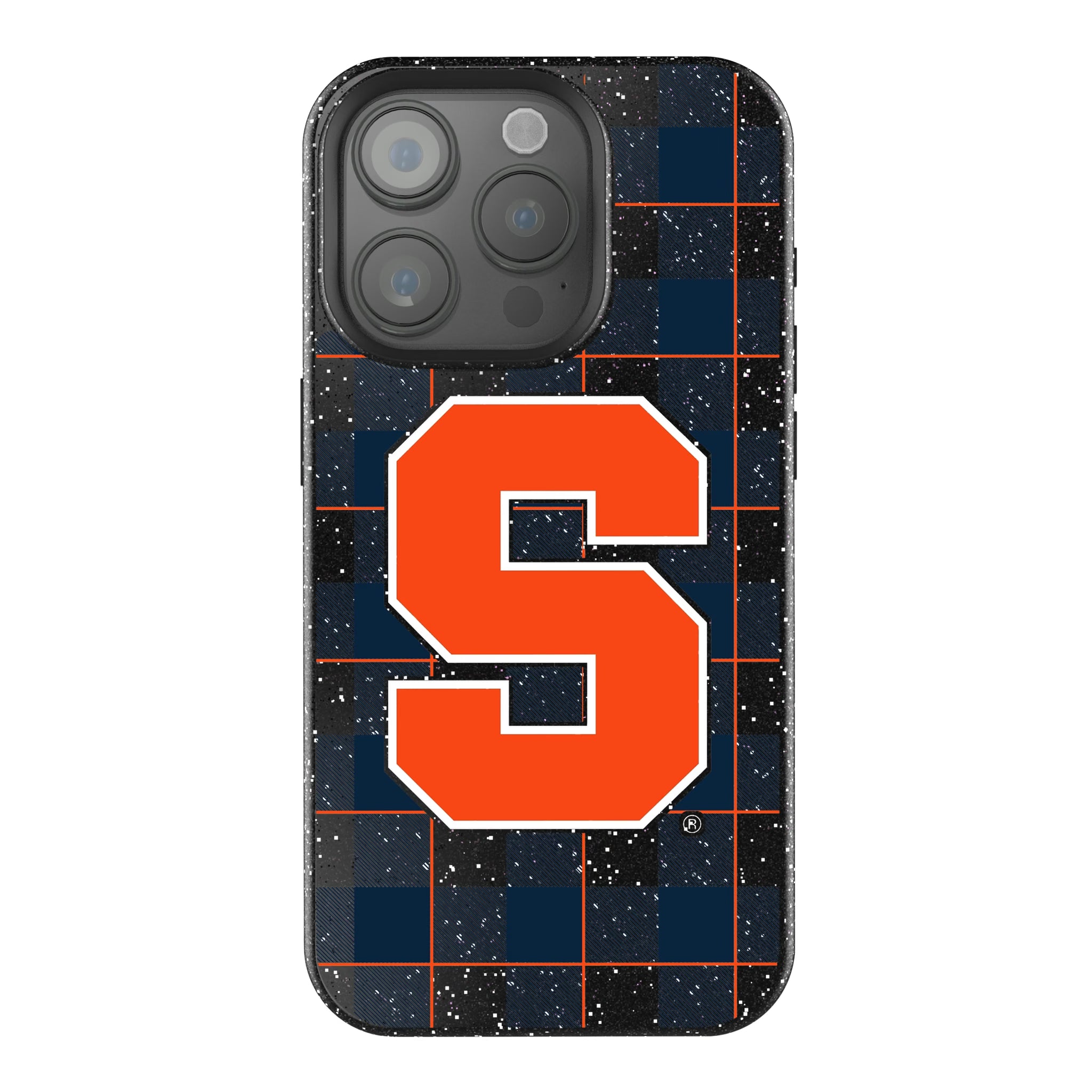 Syracuse University Orange Plaid iPhone Bling Phone Case for Apple iPhone