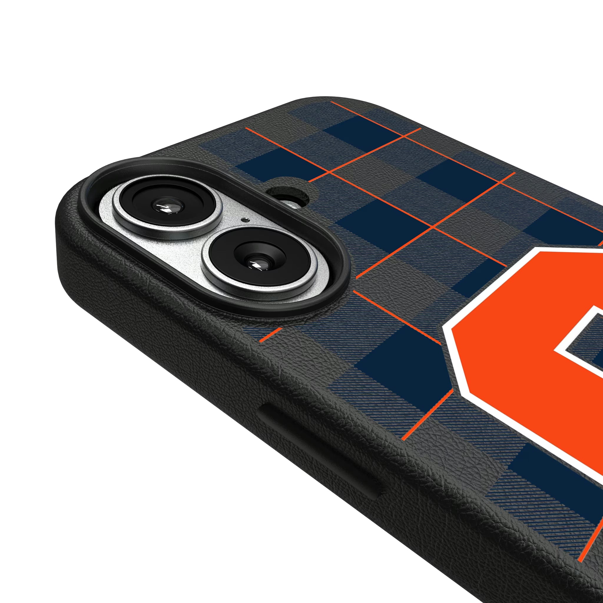 Syracuse University Orange Plaid iPhone MagSafe Compatible Phone Case for Apple iPhone - Detail#Device_iPhone 17