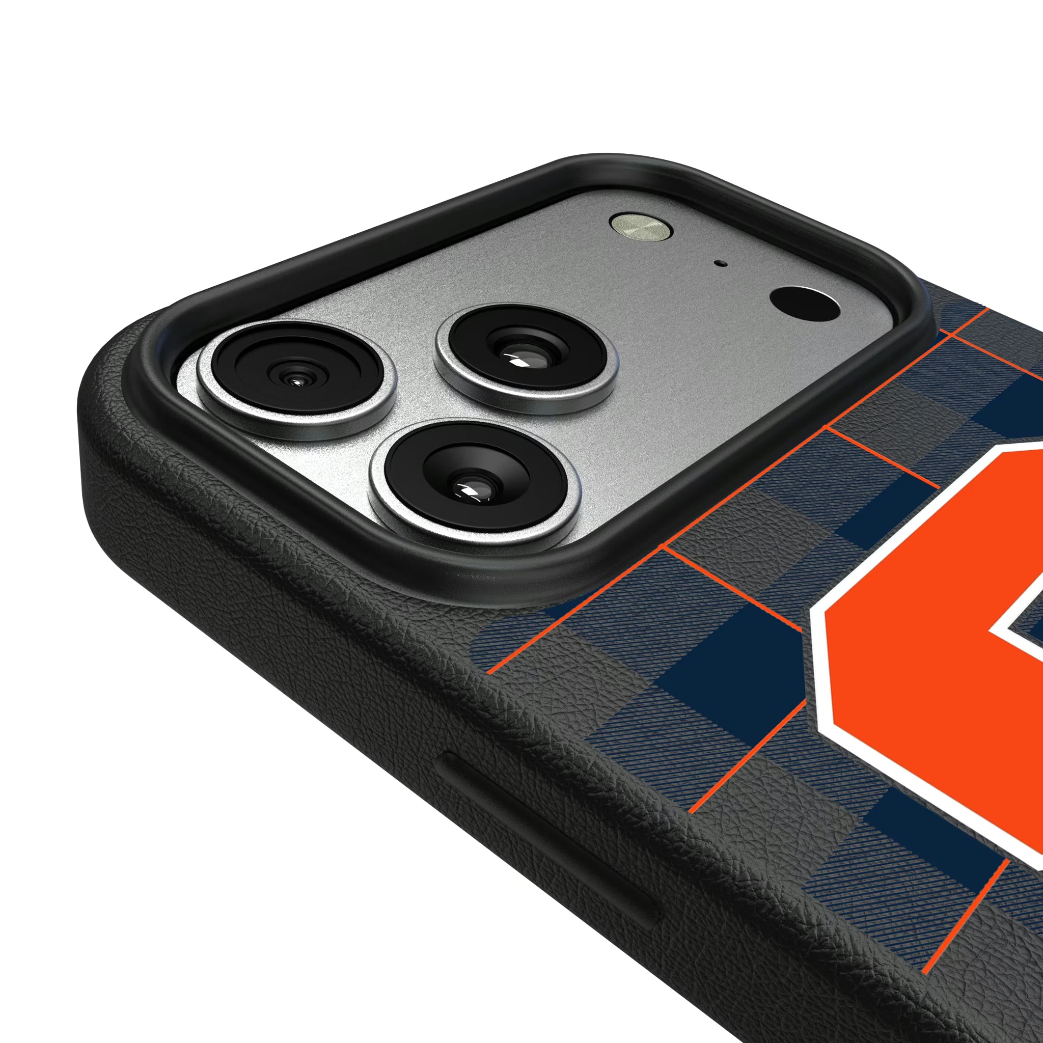 Syracuse University Orange Plaid iPhone MagSafe Compatible Phone Case for Apple iPhone - Detail#Device_iPhone 17 Pro Max