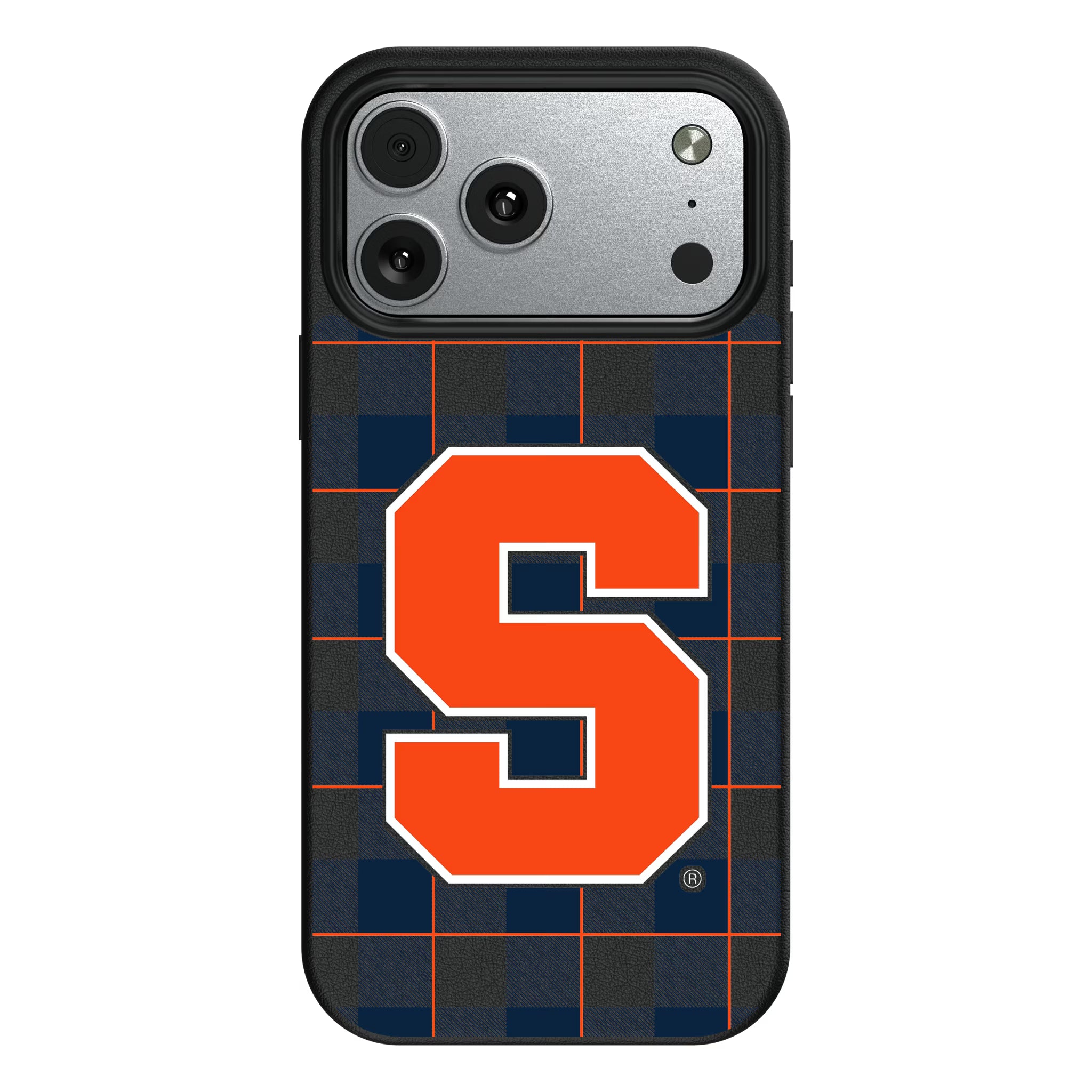 Syracuse University Orange Plaid iPhone MagSafe Compatible Phone Case for Apple iPhone#Device_iPhone 17 Pro Max