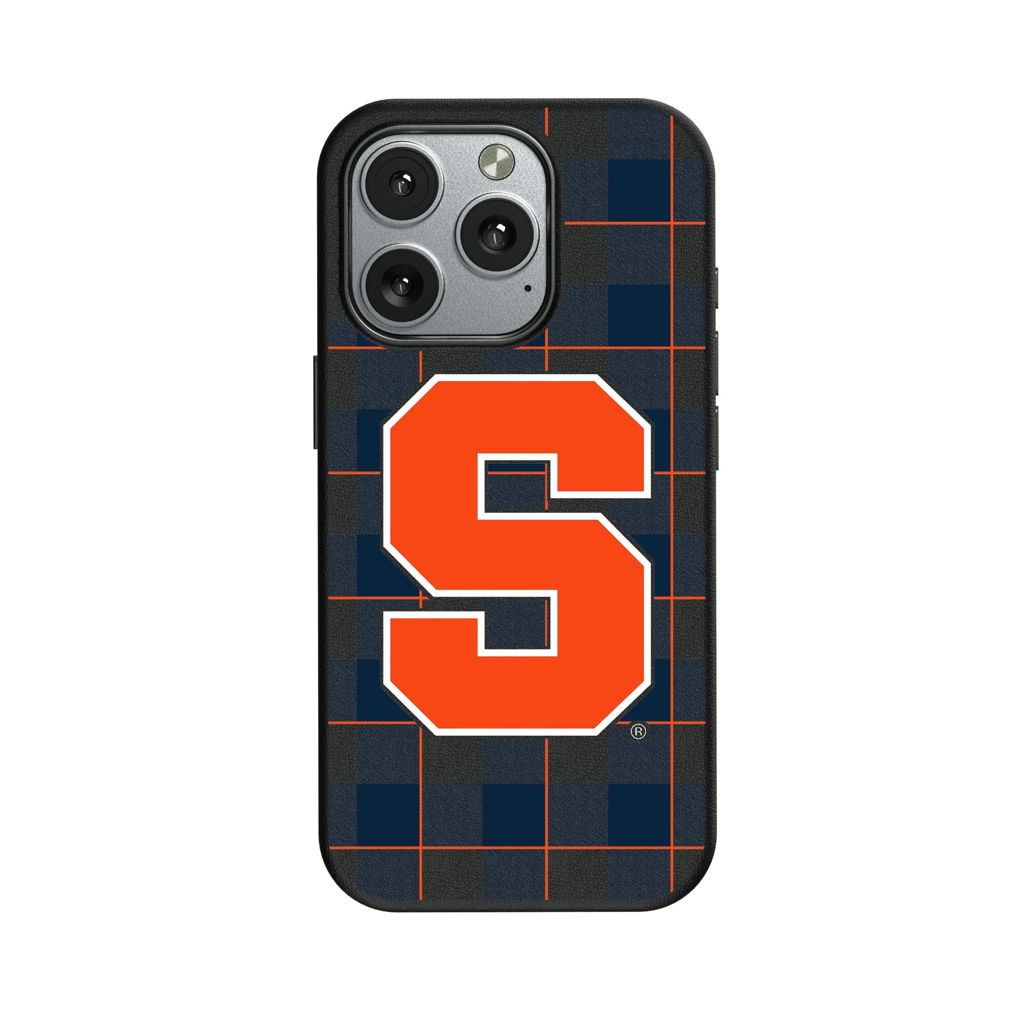 Syracuse University Orange Plaid iPhone MagSafe Compatible Phone Case for Apple iPhone